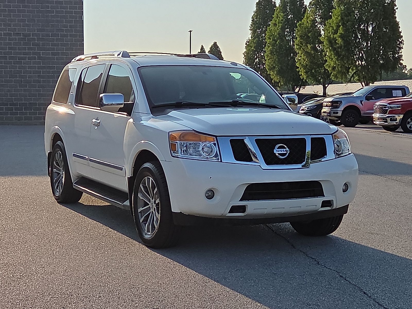 Pearl White 2015 Nissan Armada SUV / Crossover Four-Wheel Drive 5-Speed Automatic Overdrive