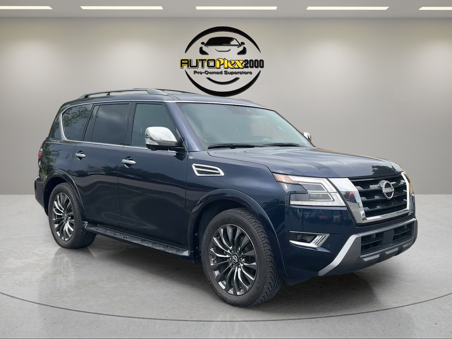 Hermosa Blue Pearl 2023 Nissan Armada Platinum RWD SUV / Crossover 4X2 7-Speed Automatic