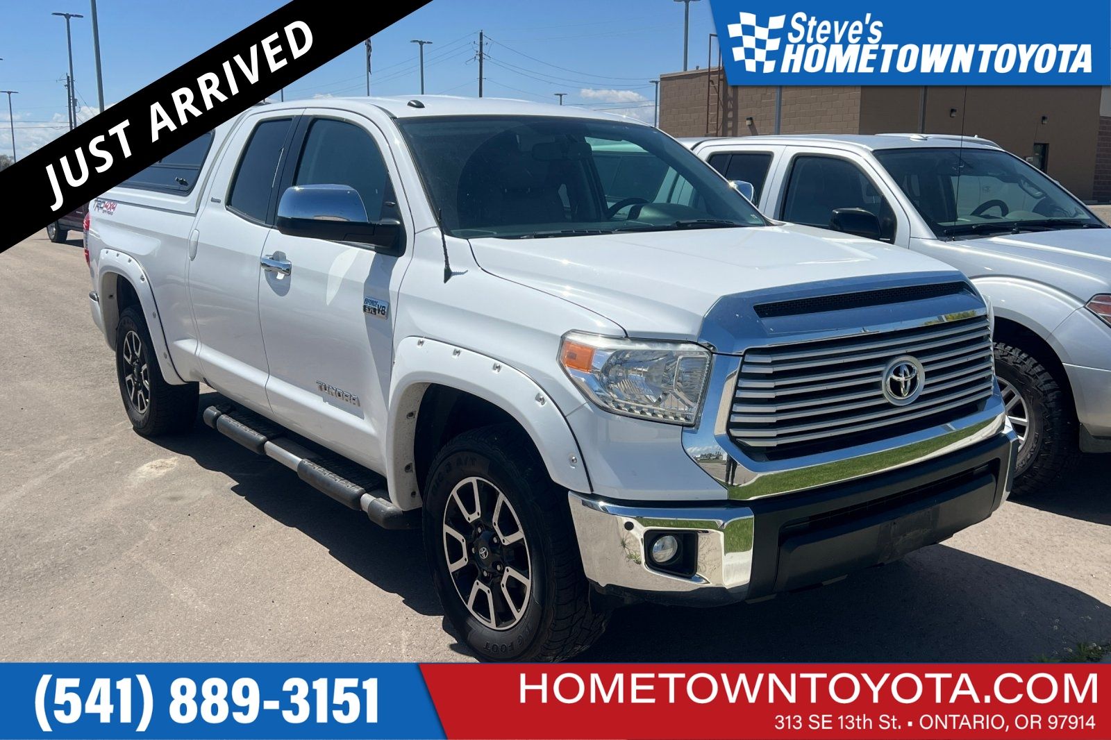 White 2017 Toyota Tundra Limited Double Cab 5.7L 4WD Pickup Truck Four-Wheel Drive 6-Speed Automatic Overdrive