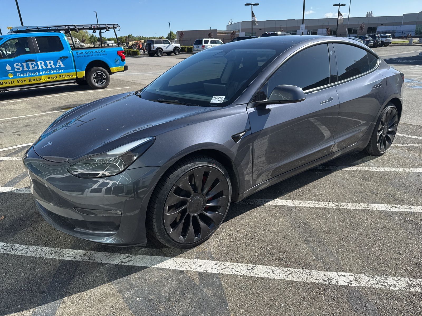 Midnight Silver Metallic 2023 Tesla Model 3 Performance AWD Sedan All-Wheel Drive 1-Speed Automatic