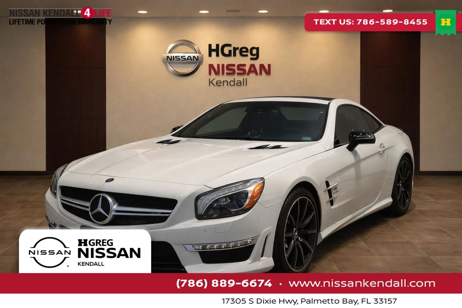 Polar White 2016 Mercedes-Benz SL-Class SL 63 AMG Convertible Rear-Wheel Drive 7-Speed Automatic