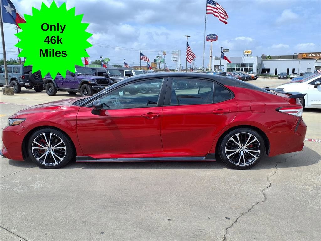 2020 Toyota Camry TRD V6 Red at Joe Myers Mazda Kia