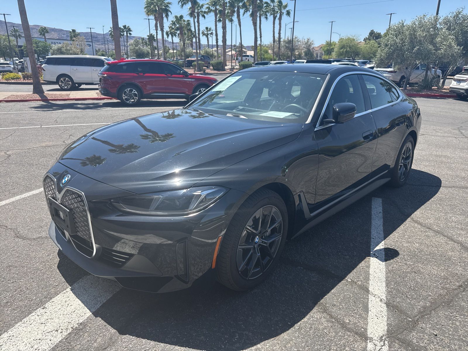 Jet Black 2025 BMW i4 eDrive40 Gran Coupe FWD Sedan Rear-Wheel Drive Automatic