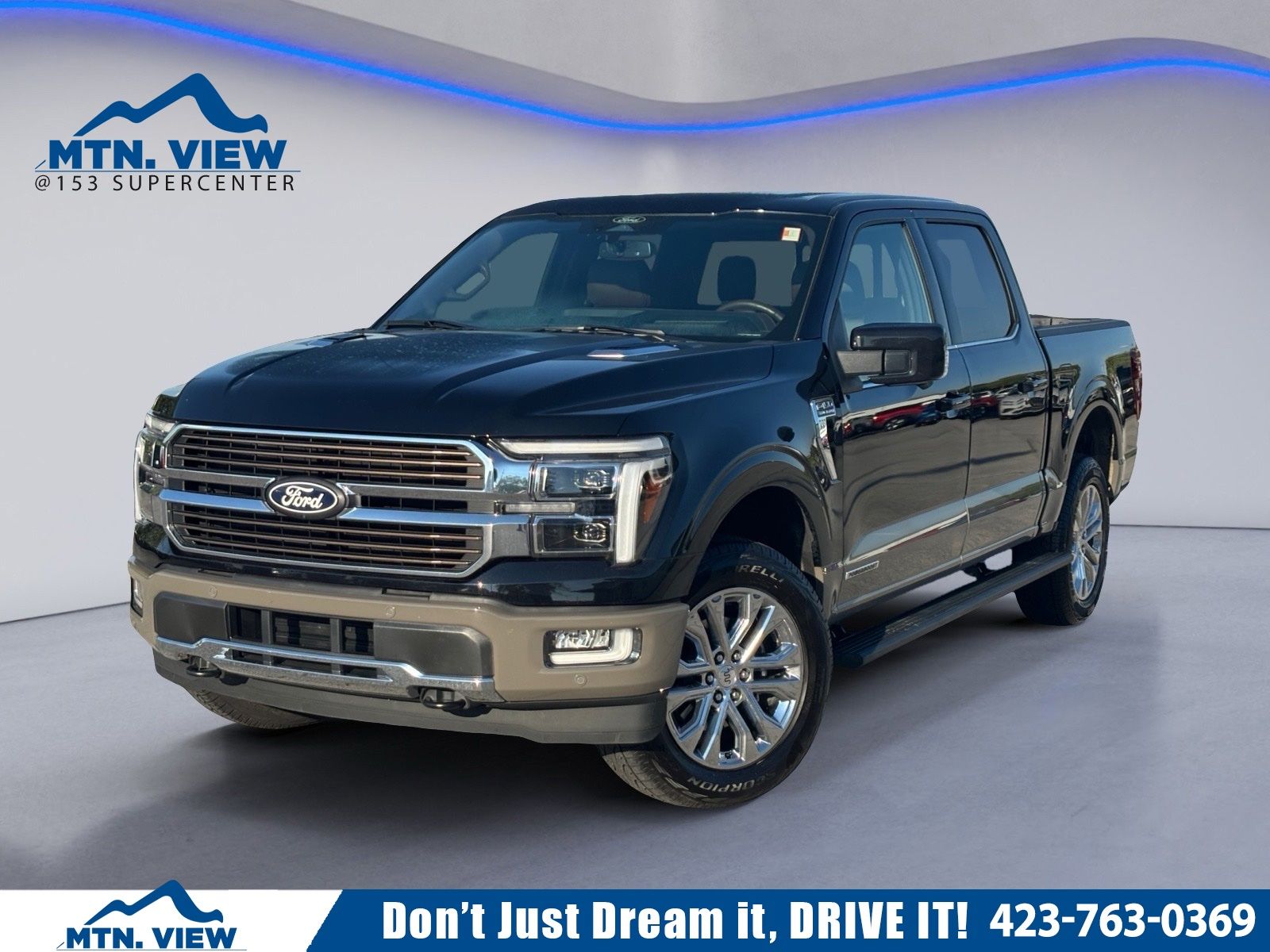Black Metallic 2025 Ford F-150 Pickup Truck Four-Wheel Drive Automatic