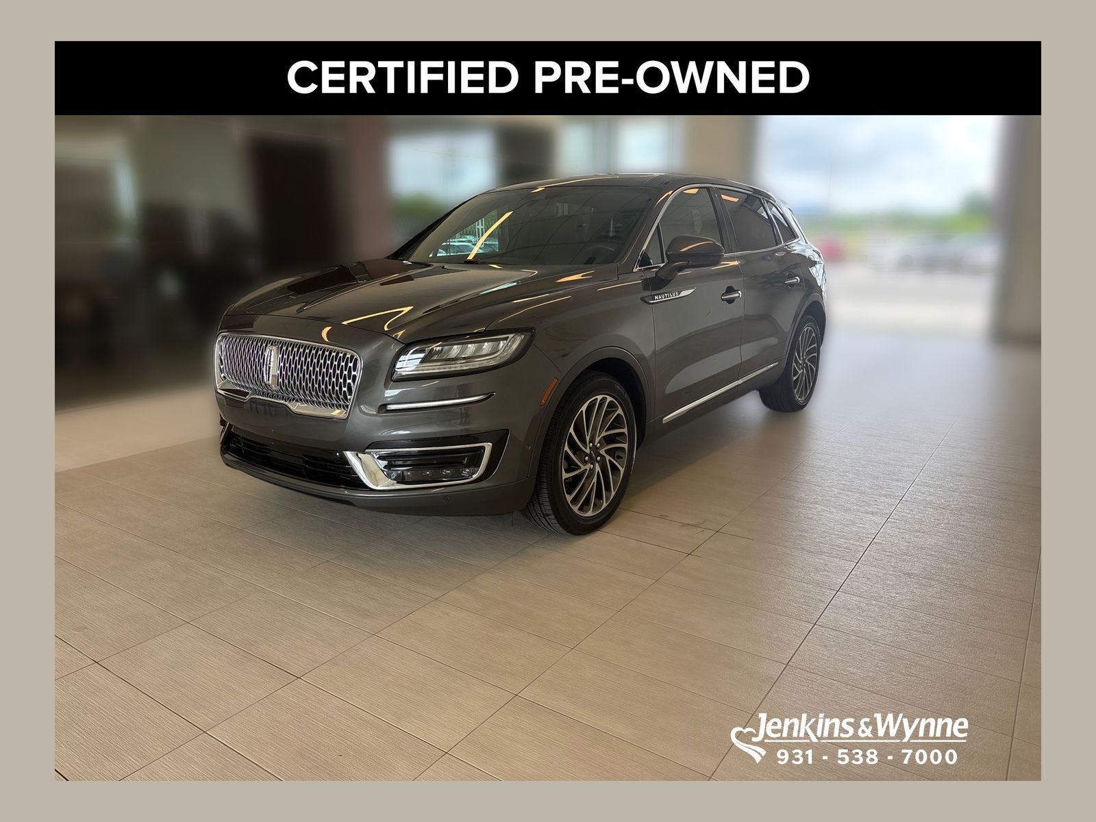Magnetic Gray 2020 Lincoln Nautilus Reserve AWD SUV / Crossover All-Wheel Drive 8-Speed Automatic