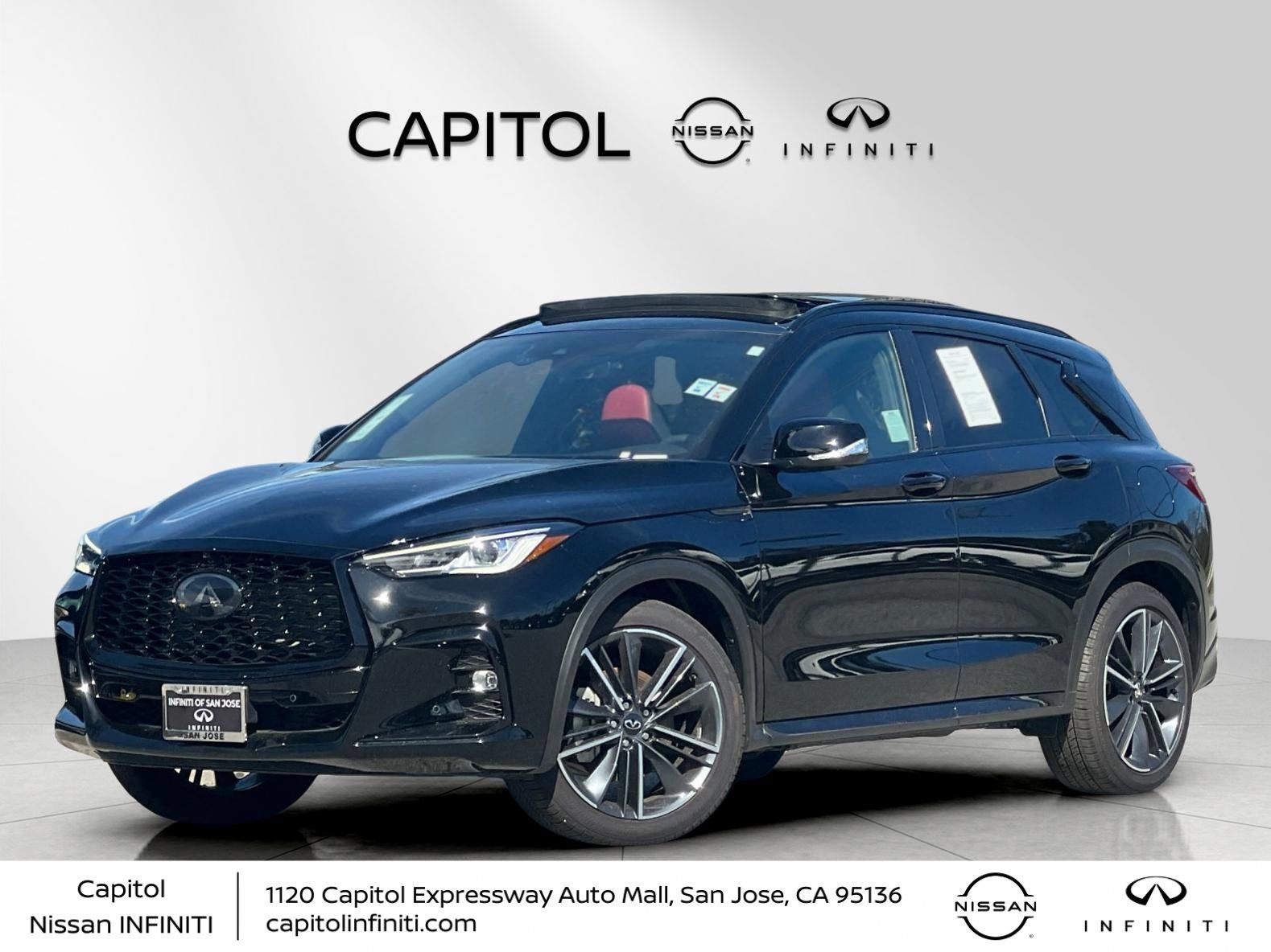Black Obsidian 2025 INFINITI QX50 Sport AWD SUV / Crossover All-Wheel Drive Continuously Variable Transmission