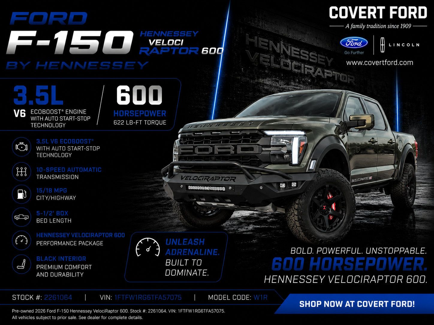 Shelter Green 2026 Ford F-150 Pickup Truck Four-Wheel Drive Automatic