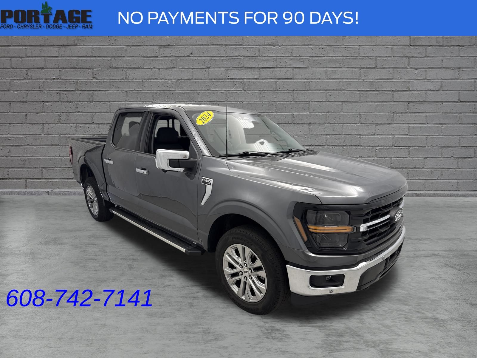 Carbonized Gray Metallic 2024 Ford F-150 Pickup Truck Four-Wheel Drive Automatic
