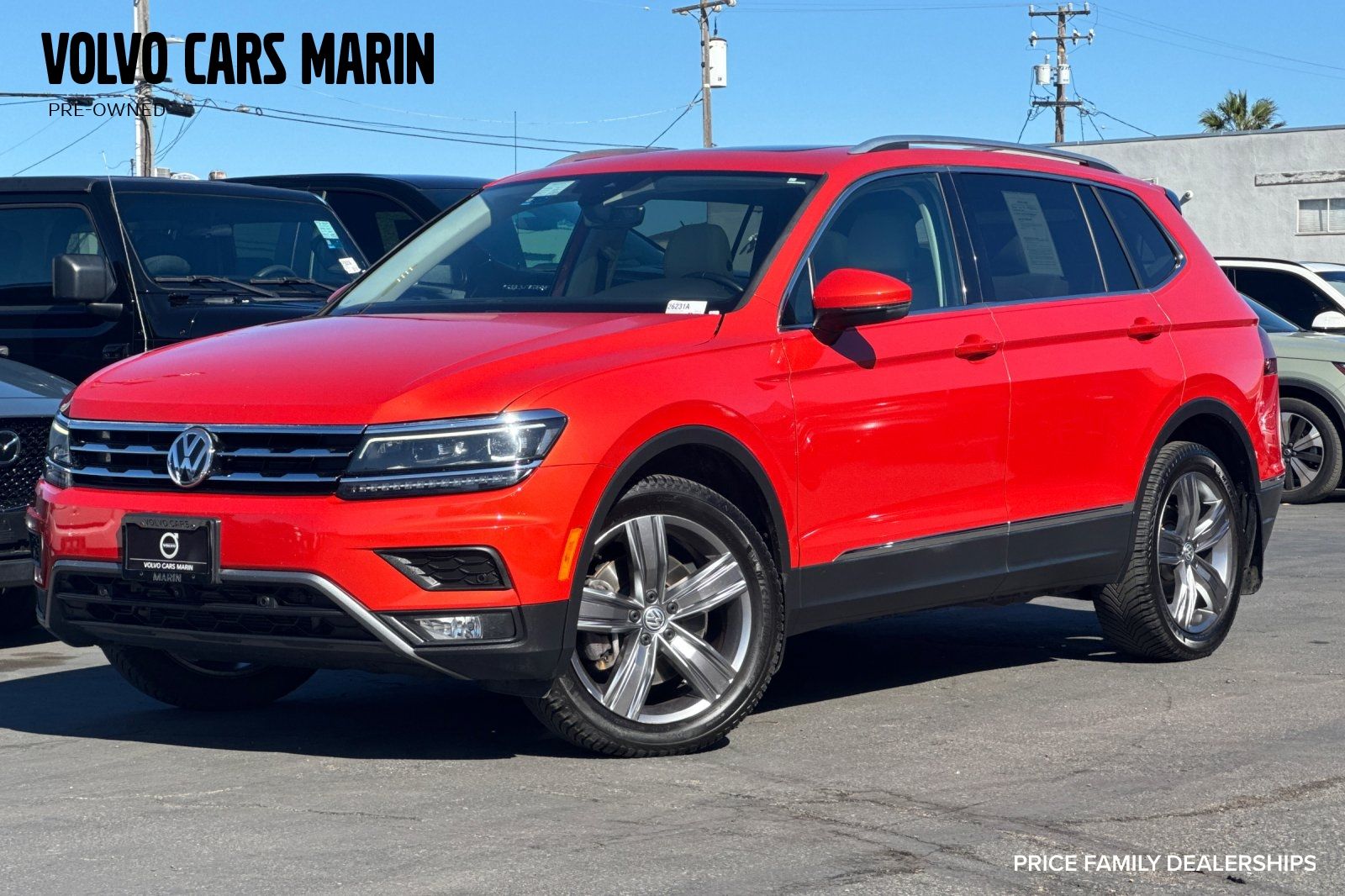 Orange Metallic 2018 Volkswagen Tiguan SEL Premium 4Motion SUV / Crossover All-Wheel Drive 8-Speed Automatic