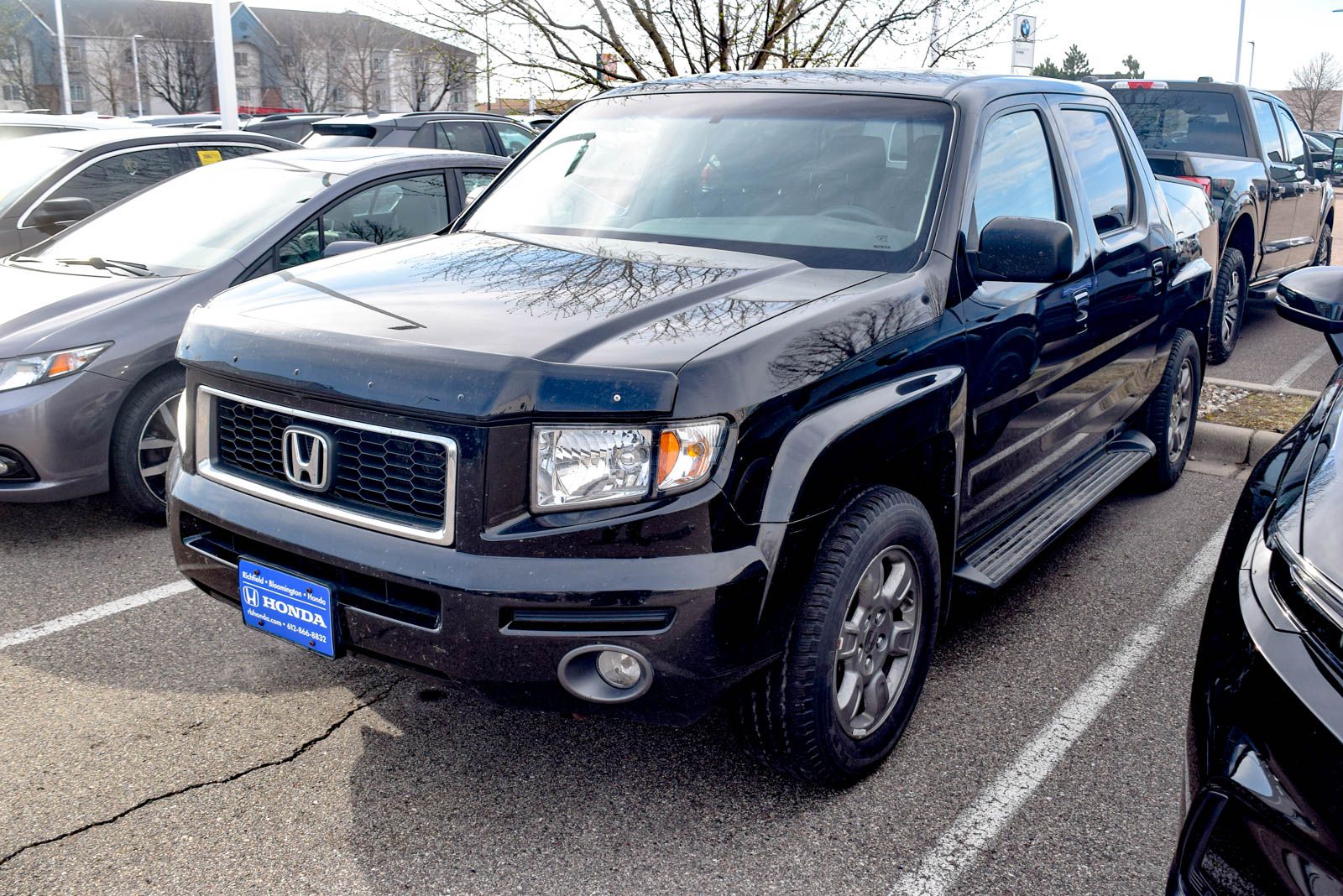 Black 2007 Honda Ridgeline RTX Pickup Truck All-Wheel Drive 5-Speed Automatic