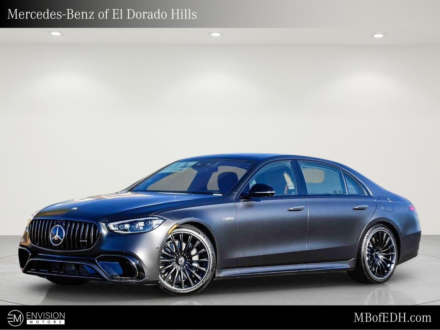 Gray (Graphite) 2026 Mercedes-Benz S-Class Sedan All-Wheel Drive 9-Speed Automatic