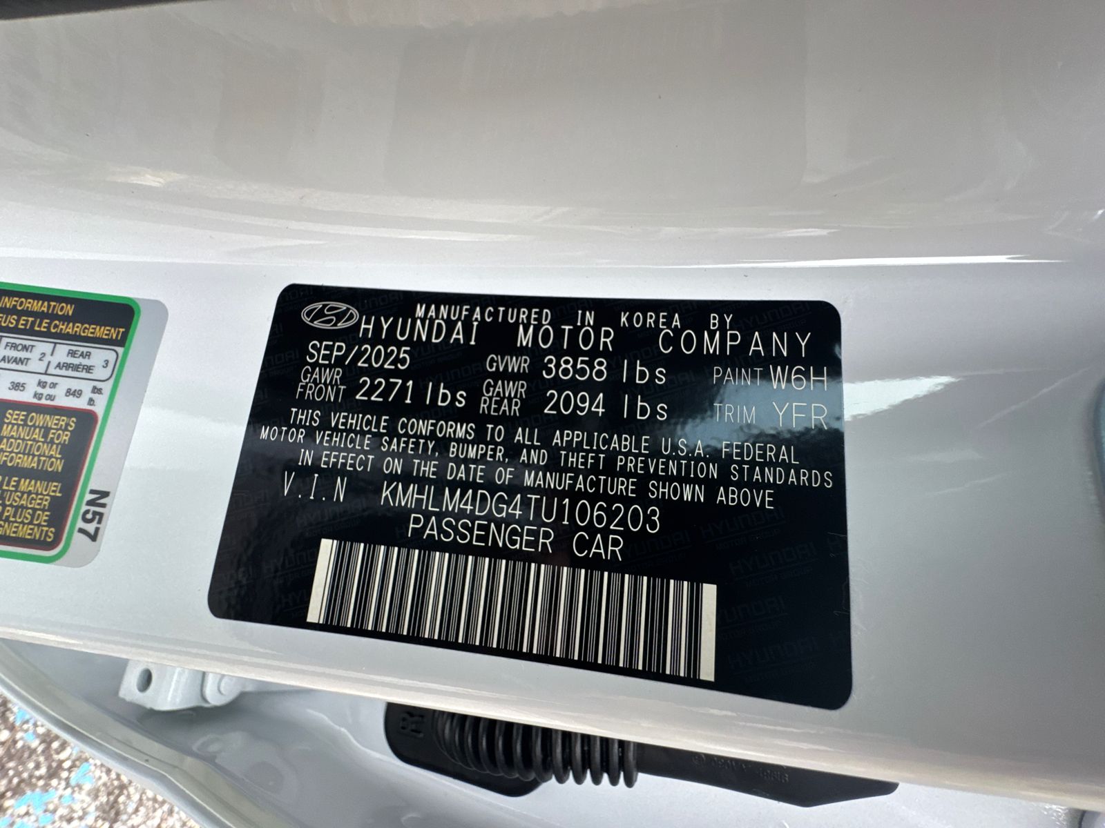 New 2026 White Hyundai SEL Sport image 33