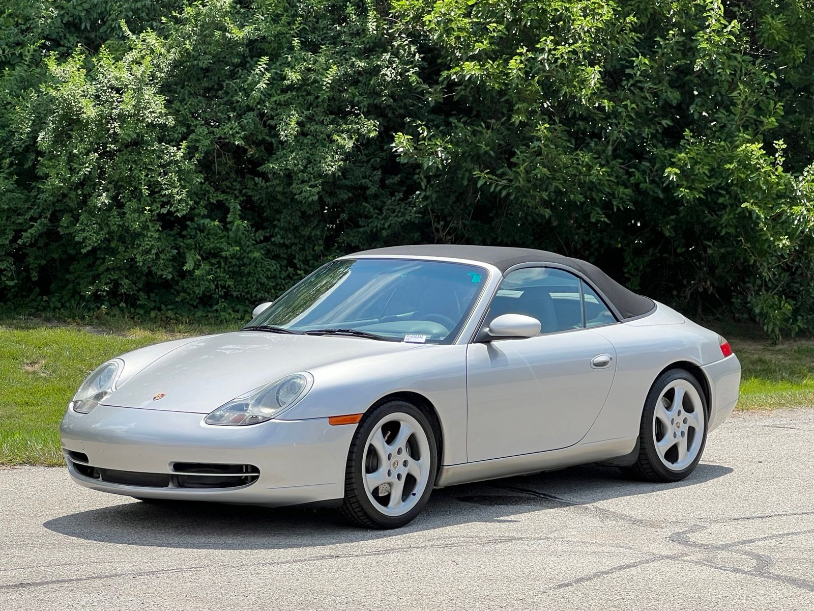 Arctic Silver Metallic 2000 Porsche 911 Convertible Rear-Wheel Drive 6-Speed Manual