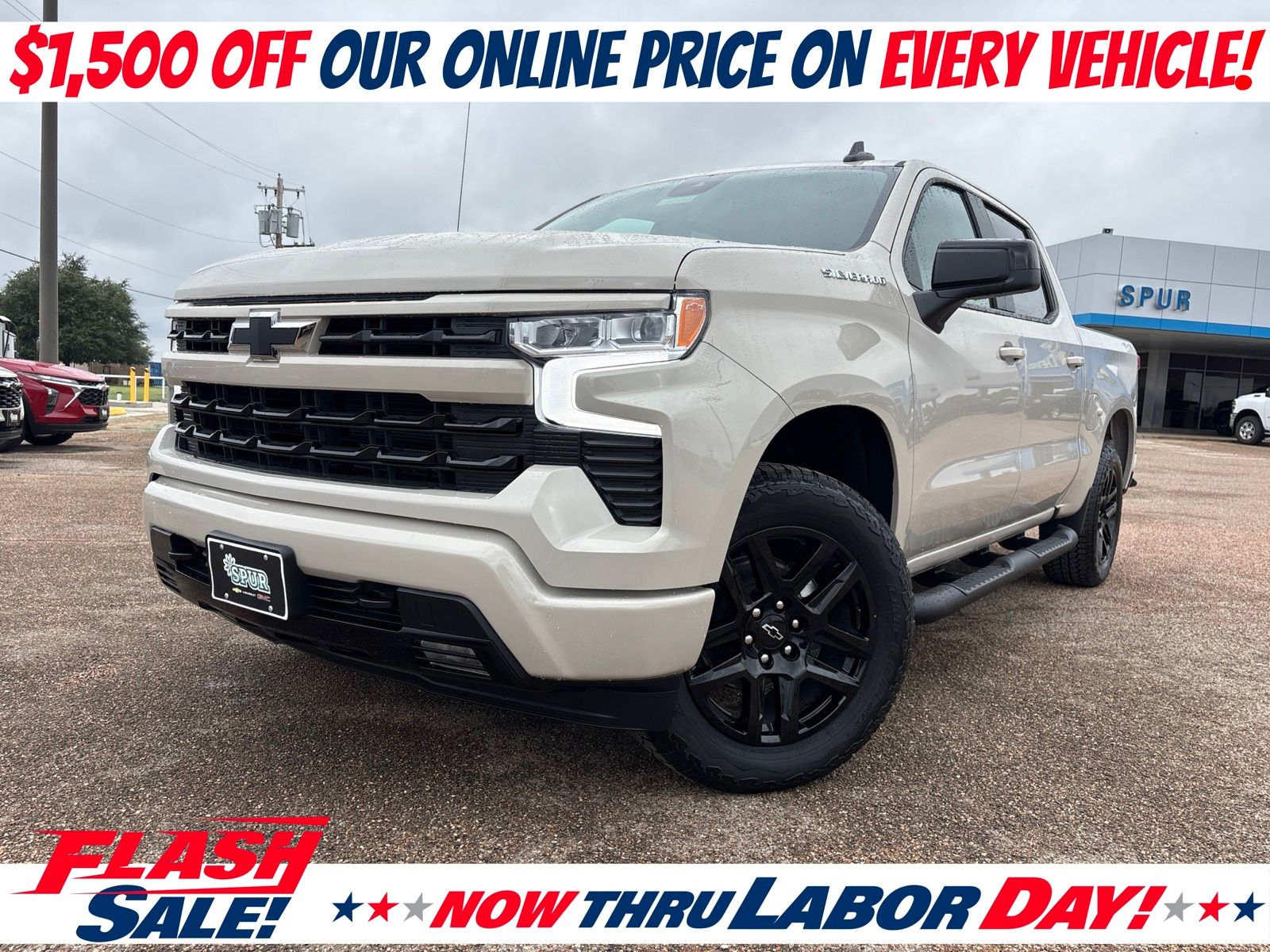 White Sands 2026 Chevrolet Silverado 1500 Pickup Truck Four-Wheel Drive 8-Speed Automatic