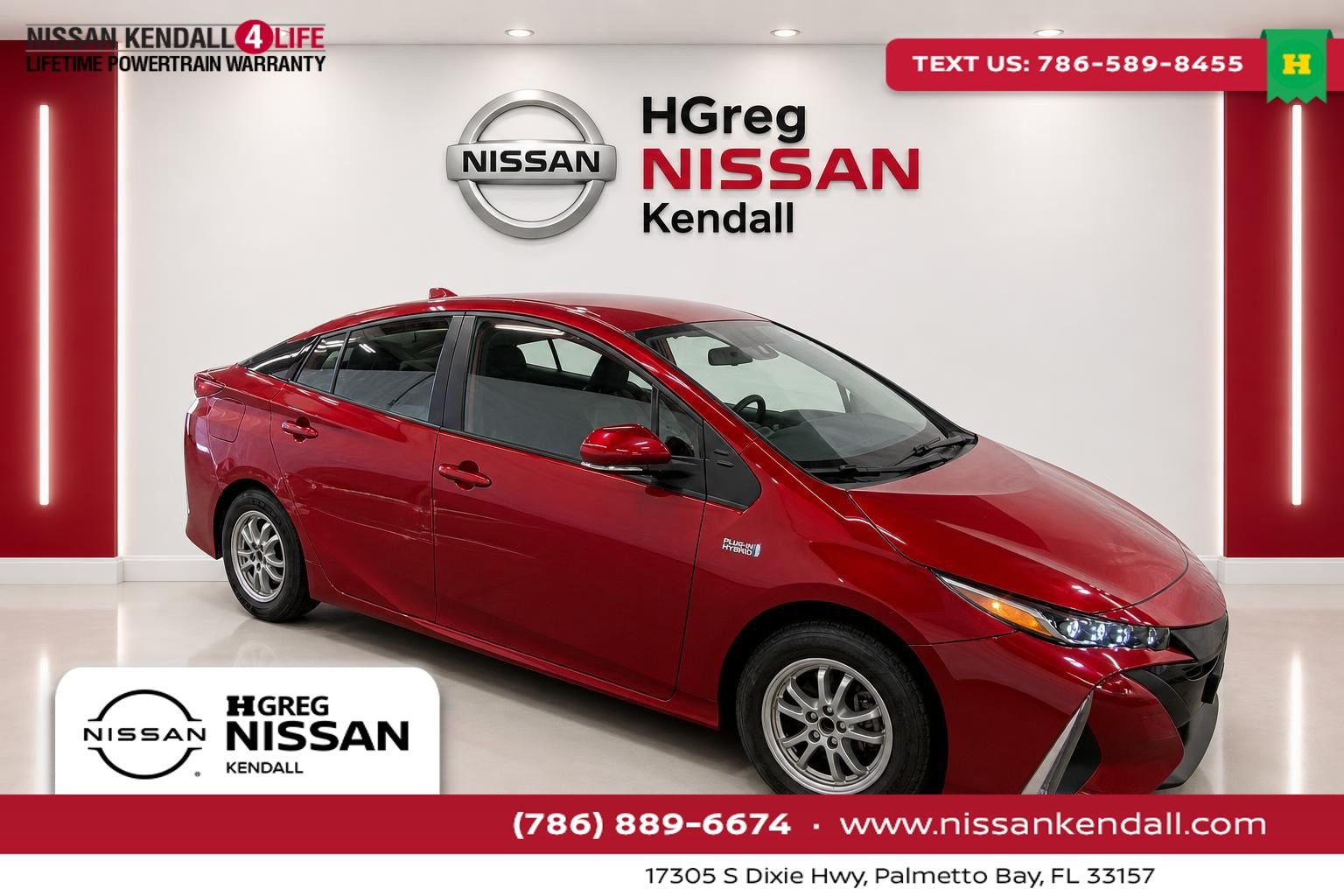 Red 2022 Toyota Prius Prime Hatchback Front-Wheel Drive Continuously Variable Transmission