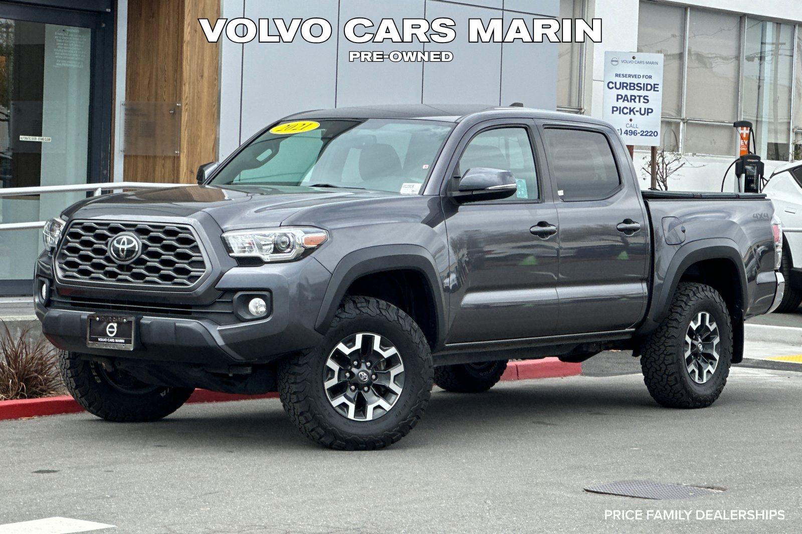Magnetic Gray Metallic 2021 Toyota Tacoma Pickup Truck Four-Wheel Drive 6-Speed Automatic