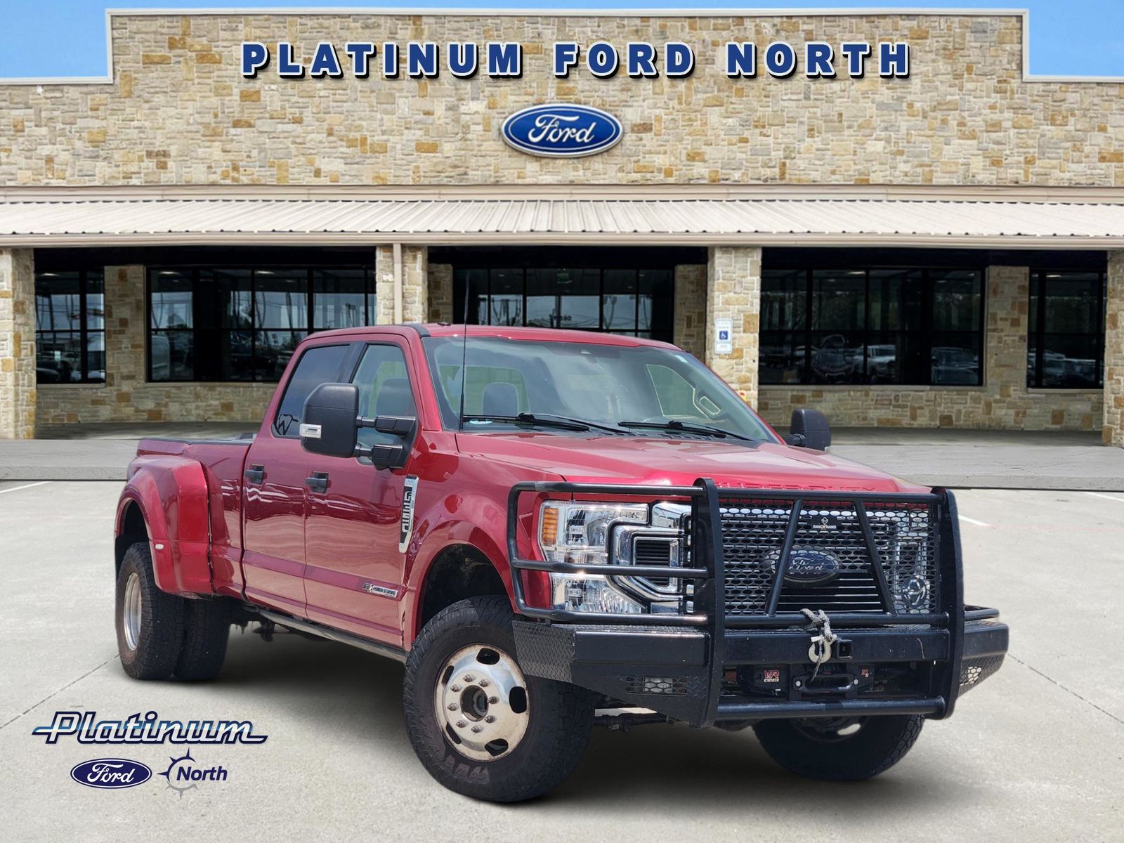 Red Metallic 2022 Ford F-350 Super Duty Pickup Truck Four-Wheel Drive Automatic
