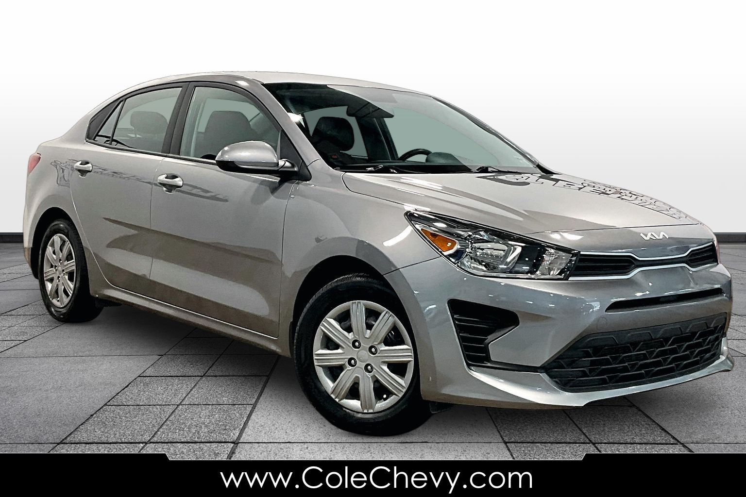 Steel Gray 2023 Kia Rio S FWD Sedan Front-Wheel Drive Continuously Variable Transmission