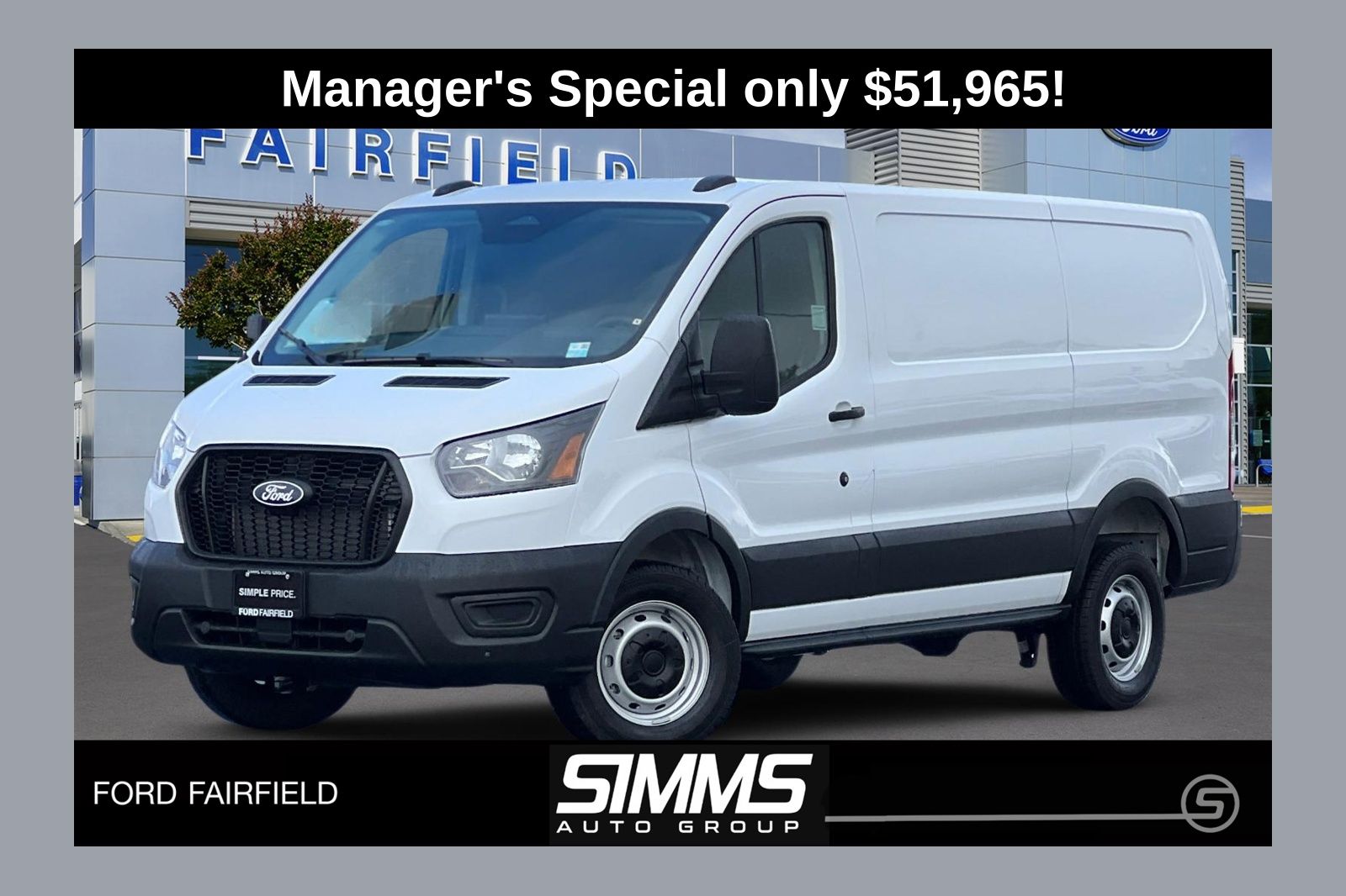 Oxford White 2026 Ford Transit Cargo 250 Low Roof RWD Van Rear-Wheel Drive