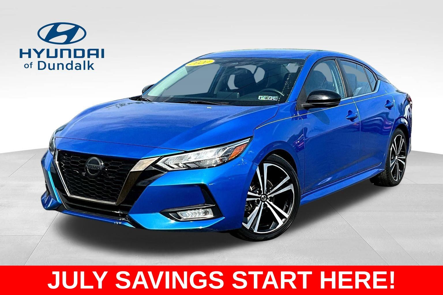 Electric Blue Metallic 2020 Nissan Sentra Sedan Front-Wheel Drive Continuously Variable Transmission