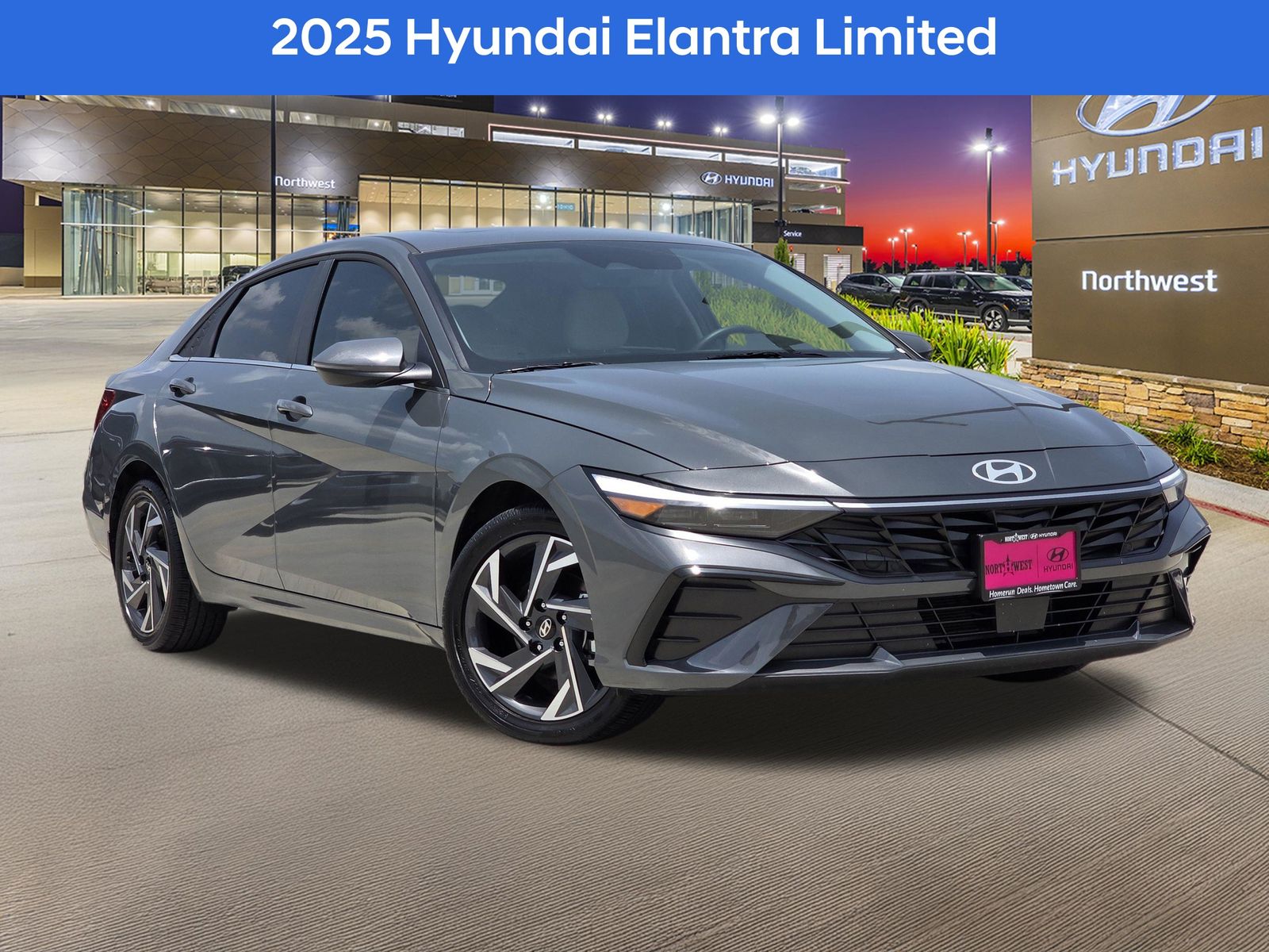 Ecotronic Gray 2025 Hyundai Elantra Sedan Front-Wheel Drive Continuously Variable Transmission