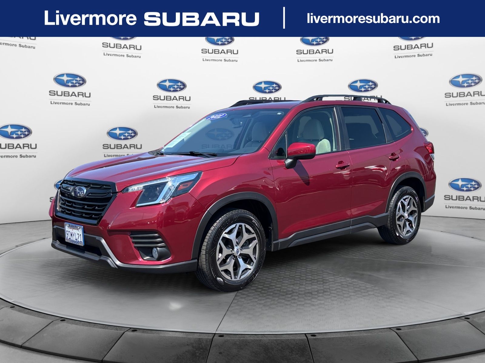 Crimson Red Pearl 2022 Subaru Forester SUV / Crossover All-Wheel Drive Continuously Variable Transmission