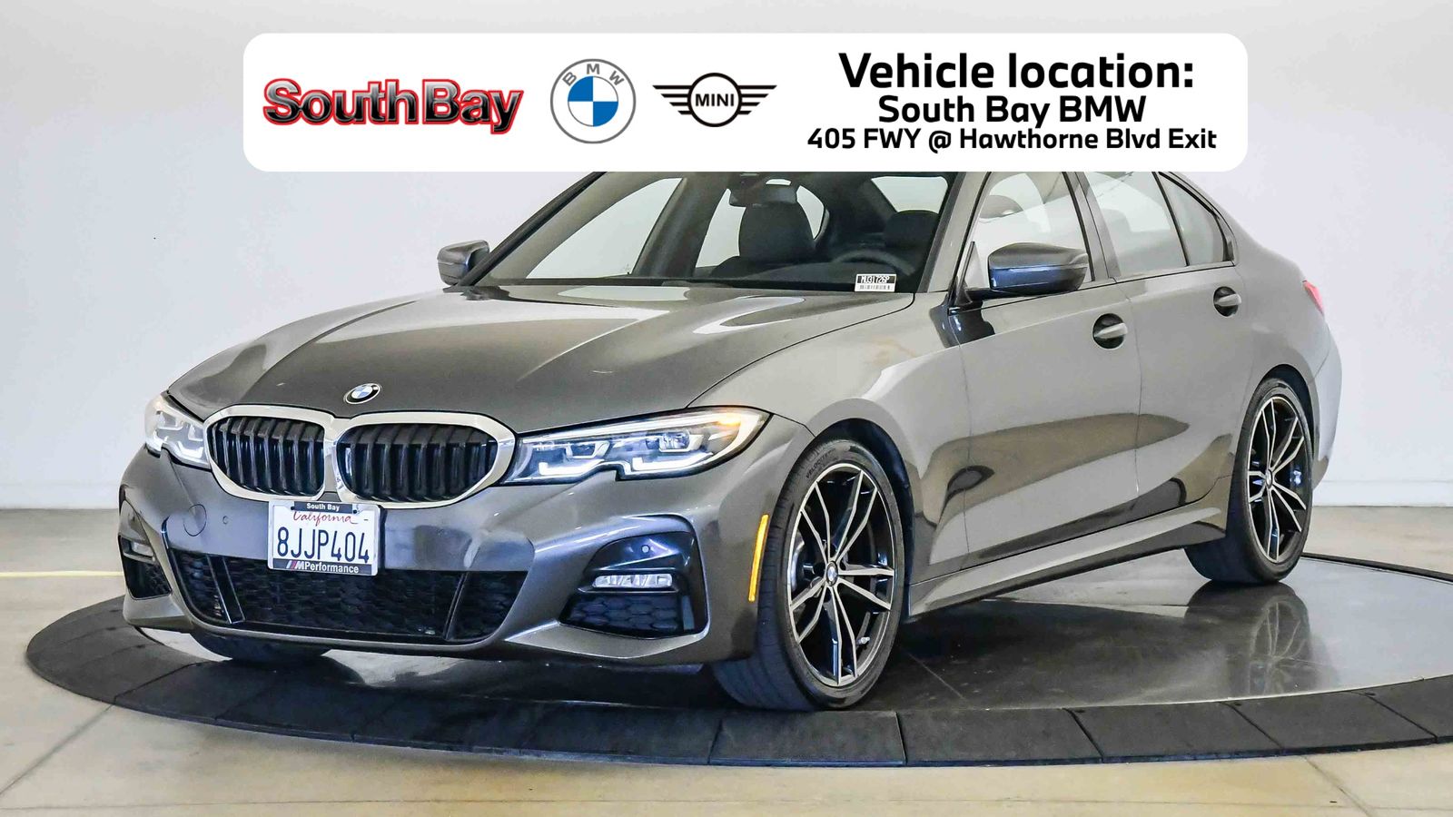 Mineral Gray Metallic 2019 BMW 3 Series 330i Sedan RWD Sedan Rear-Wheel Drive 8-Speed Automatic