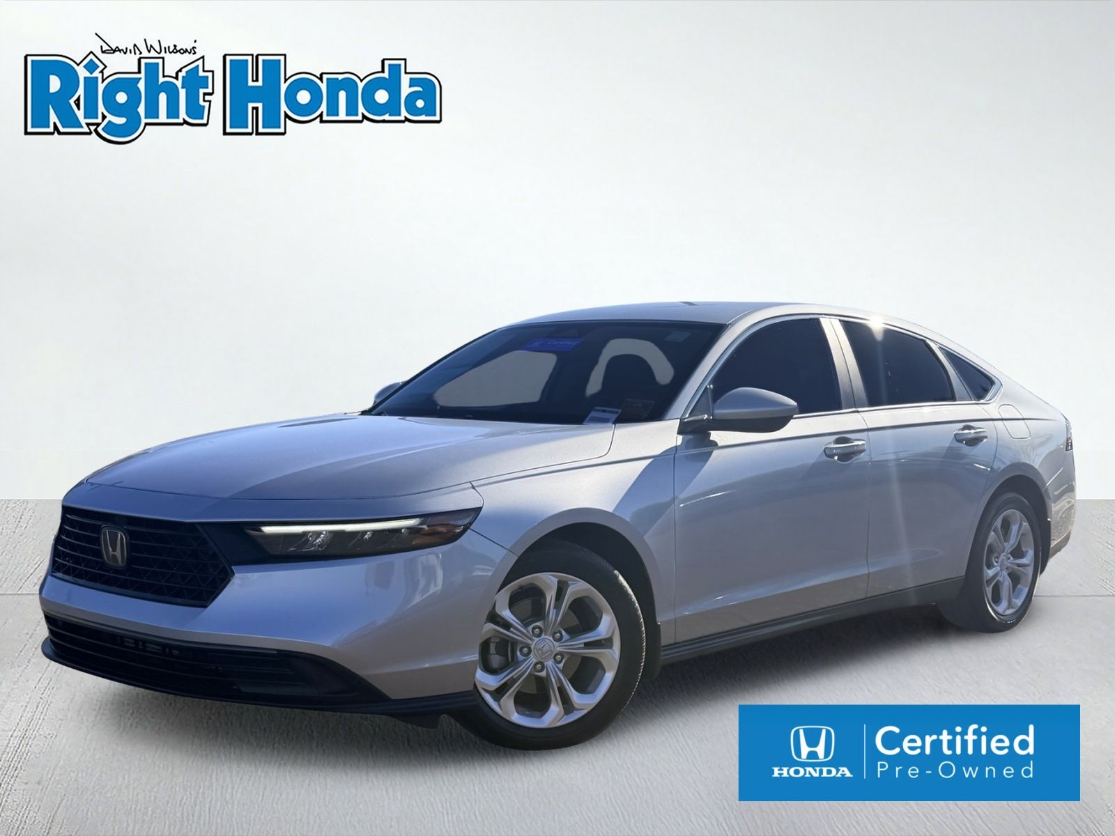 Lunar Silver Metallic 2023 Honda Accord LX FWD Sedan Front-Wheel Drive Continuously Variable Transmission