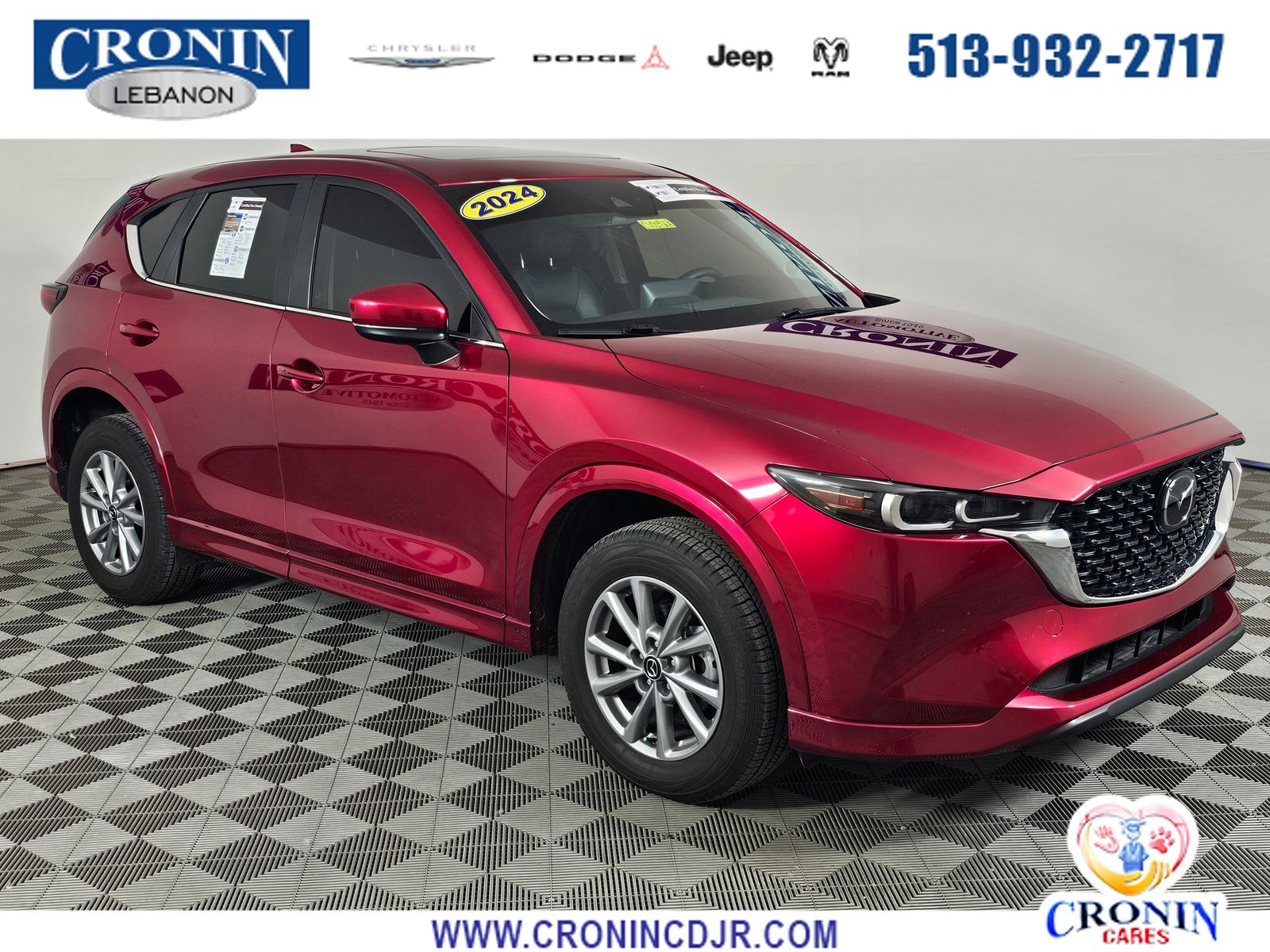 Soul Red Crystal Metallic 2024 Mazda CX-5 2.5 S Preferred AWD SUV / Crossover All-Wheel Drive 6-Speed Automatic