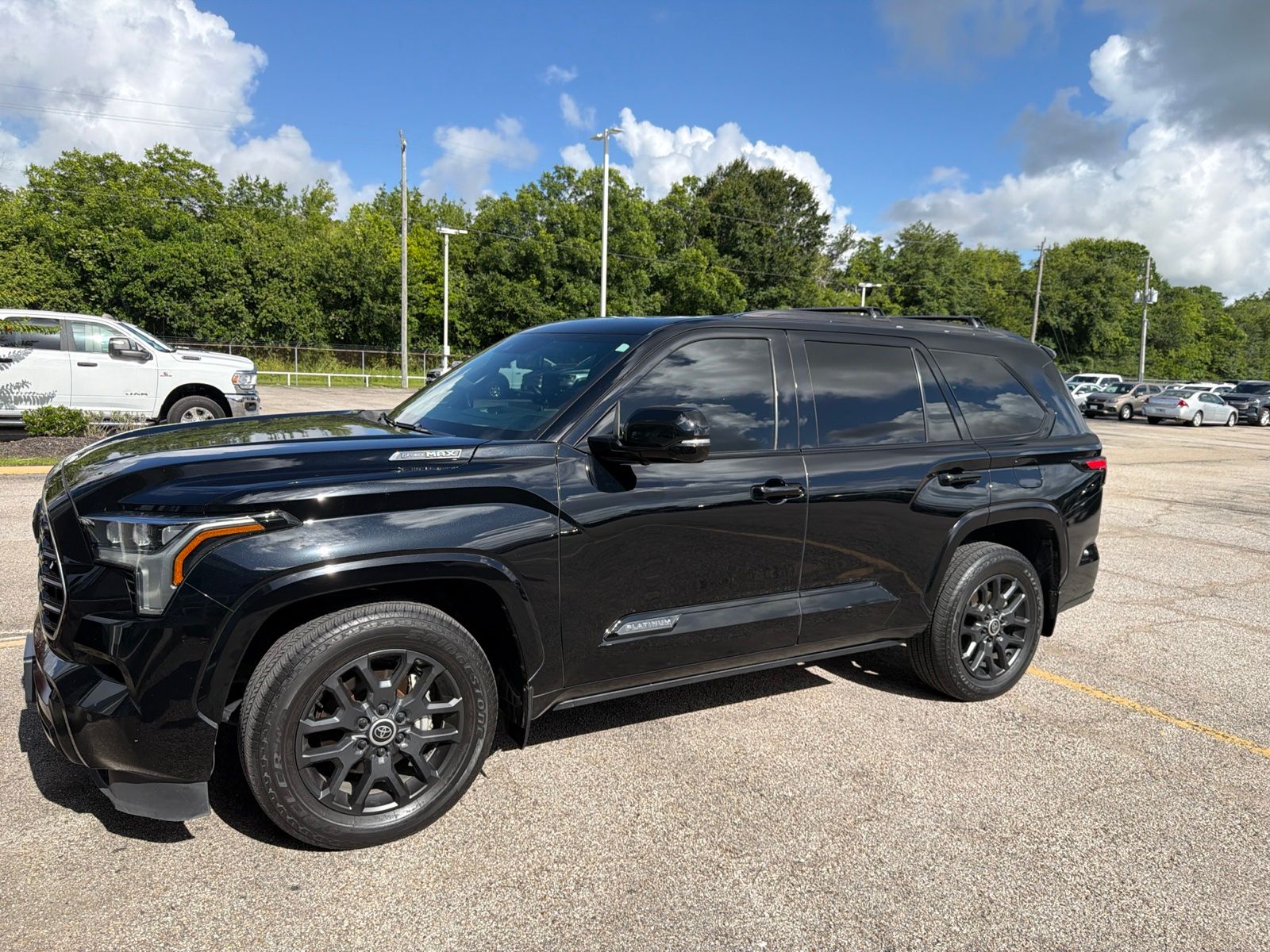 Midnight Black Metallic 2024 Toyota Sequoia Platinum 4WD SUV / Crossover Four-Wheel Drive Automatic