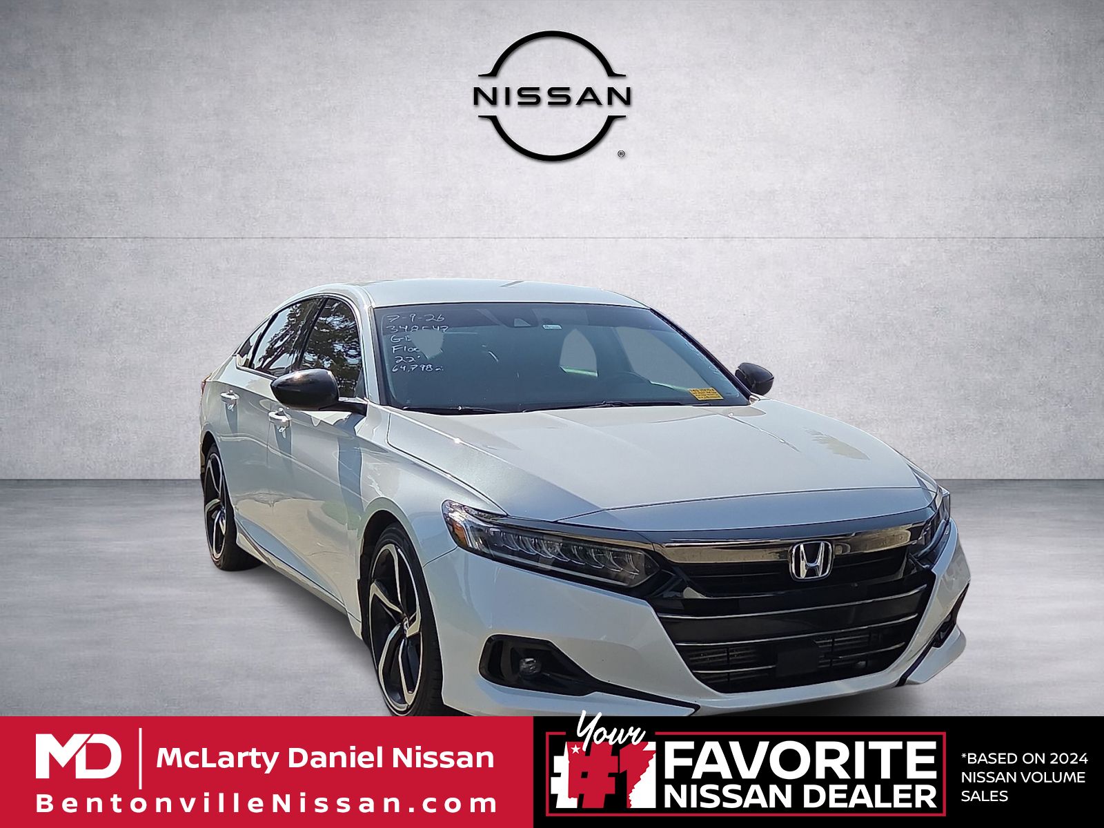 White 2022 Honda Accord Sedan Front-Wheel Drive Continuously Variable Transmission
