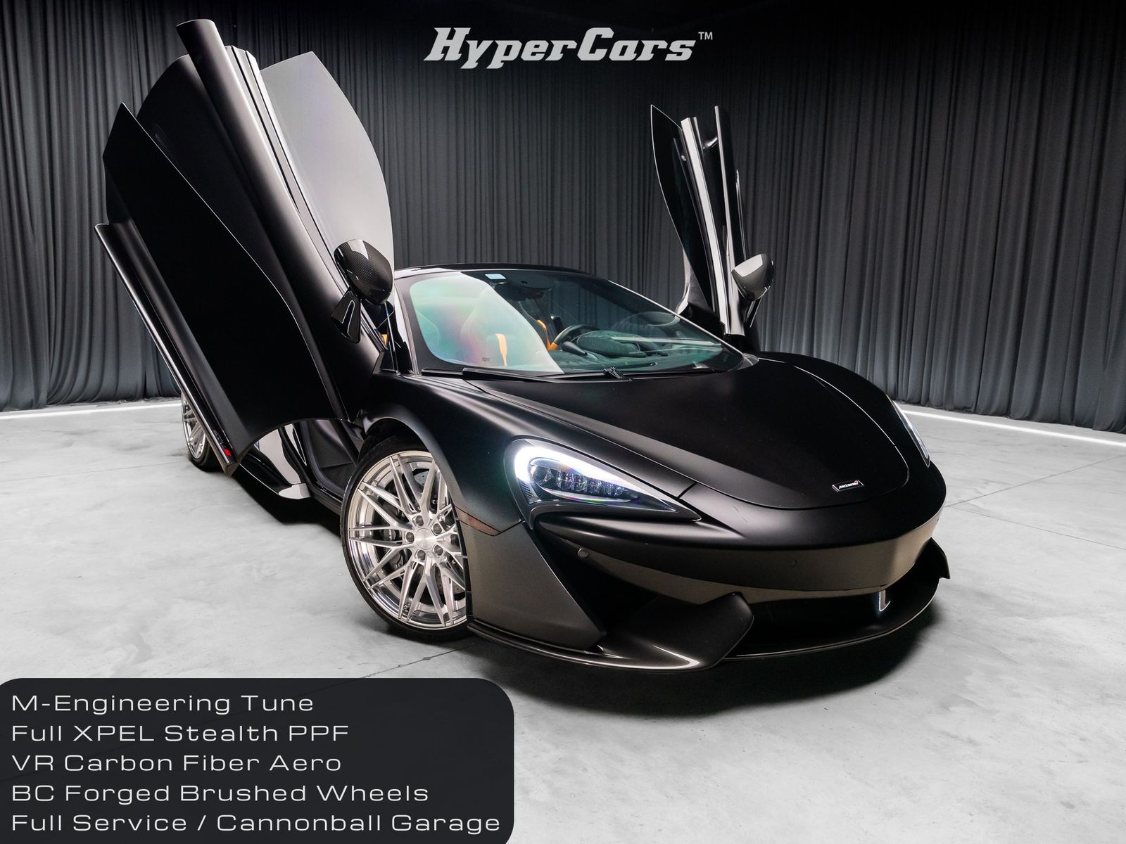 Black 2018 McLaren 570S Spider RWD Convertible Rear-Wheel Drive 7-Speed Automatic