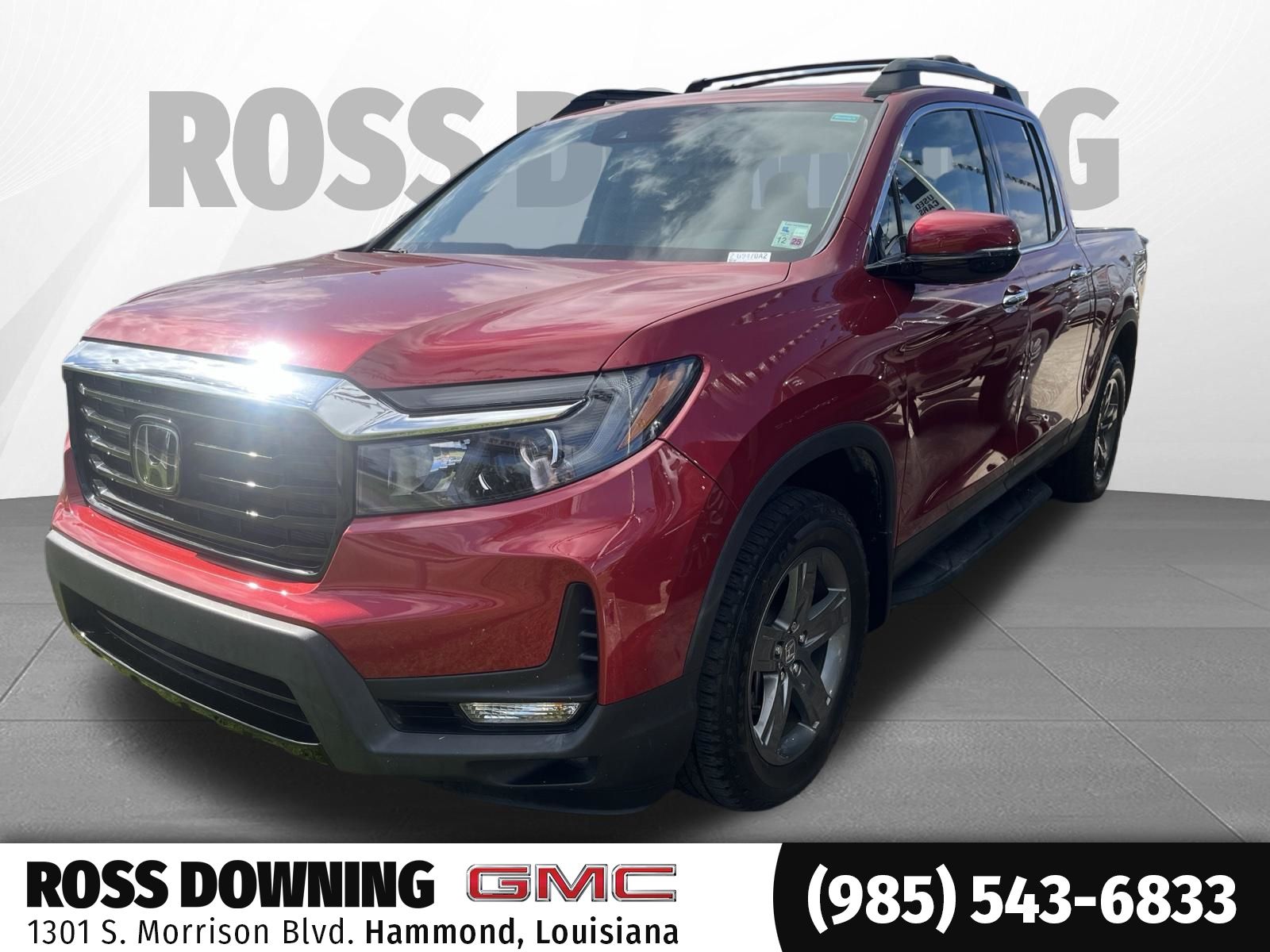 Red 2023 Honda Ridgeline Pickup Truck All-Wheel Drive 9-Speed Automatic