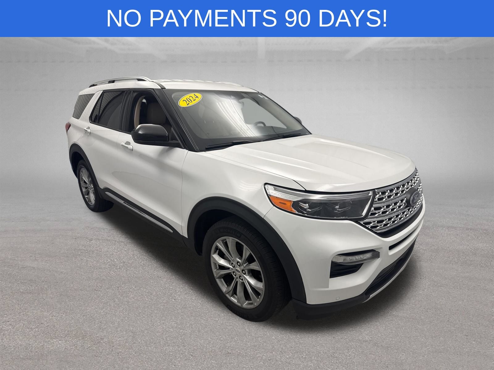 Oxford White 2024 Ford Explorer SUV / Crossover All-Wheel Drive Automatic