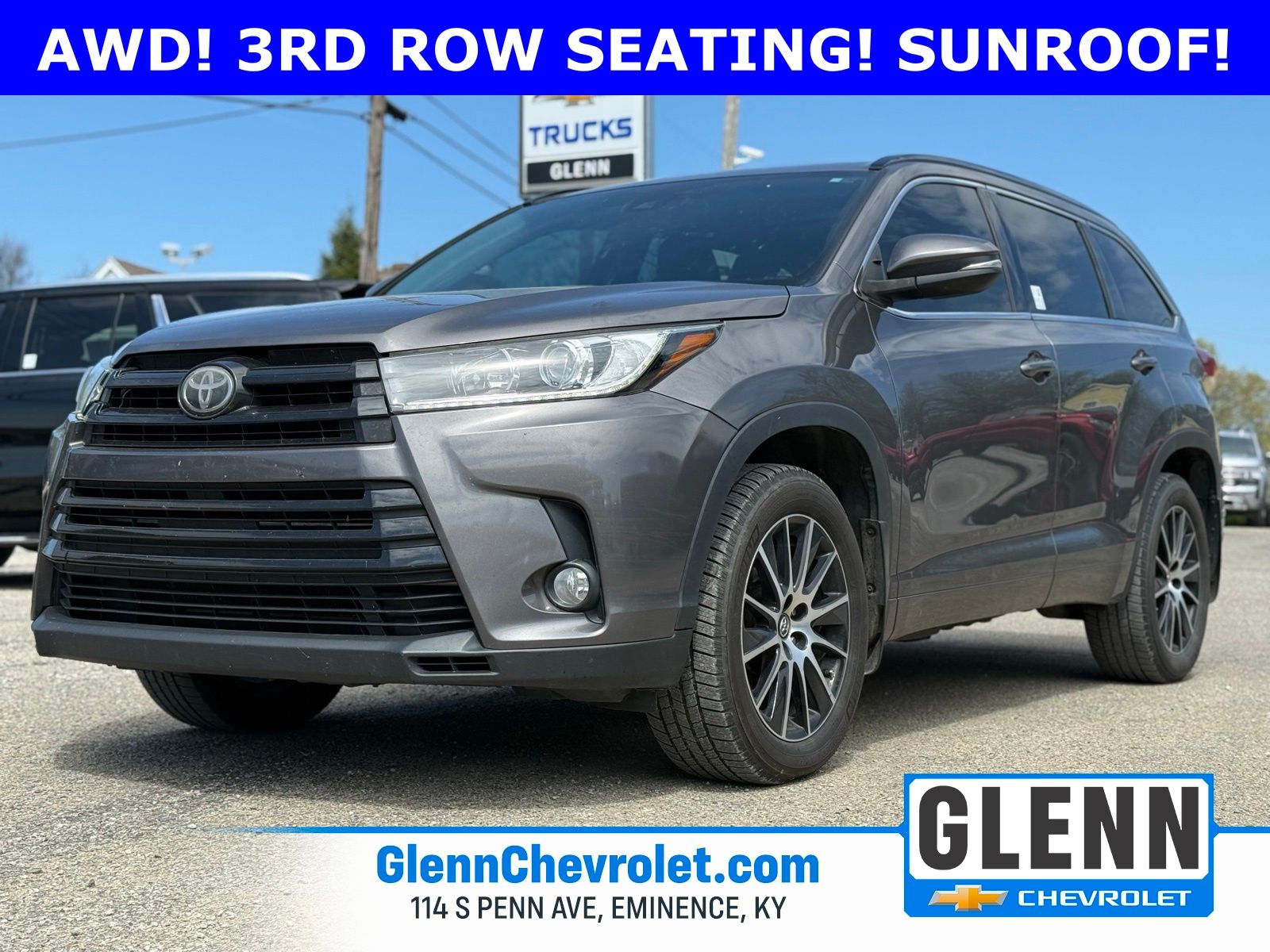 Gray 2017 Toyota Highlander SE AWD SUV / Crossover All-Wheel Drive 8-Speed Automatic