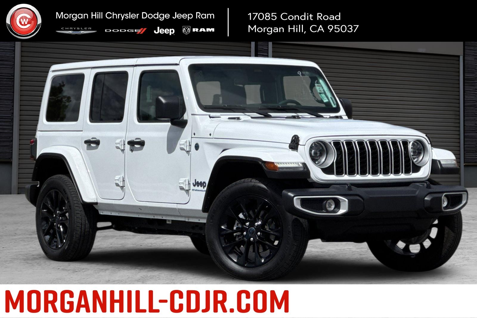 Bright White Clearcoat 2025 Jeep Wrangler 4xe Sahara 4WD SUV / Crossover Four-Wheel Drive 8-Speed Automatic