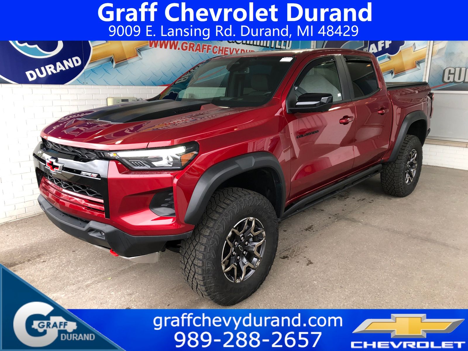 Radiant Red Tintcoat 2025 Chevrolet Colorado ZR2 Crew Cab 4WD Pickup Truck Four-Wheel Drive 8-Speed Automatic