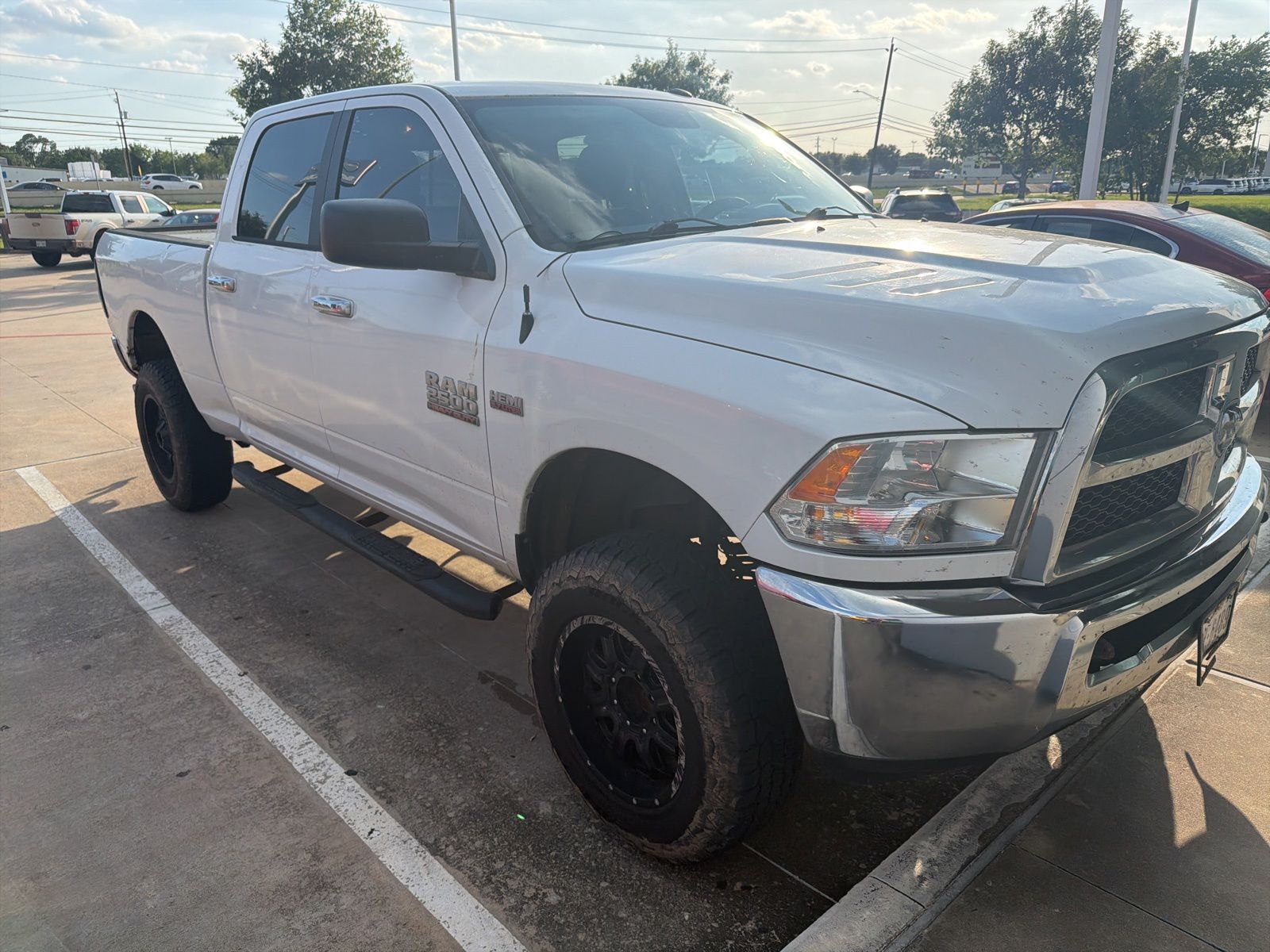 Bright White Clearcoat 2017 RAM 2500 SLT Crew Cab 4WD Pickup Truck Four-Wheel Drive 6-Speed Automatic