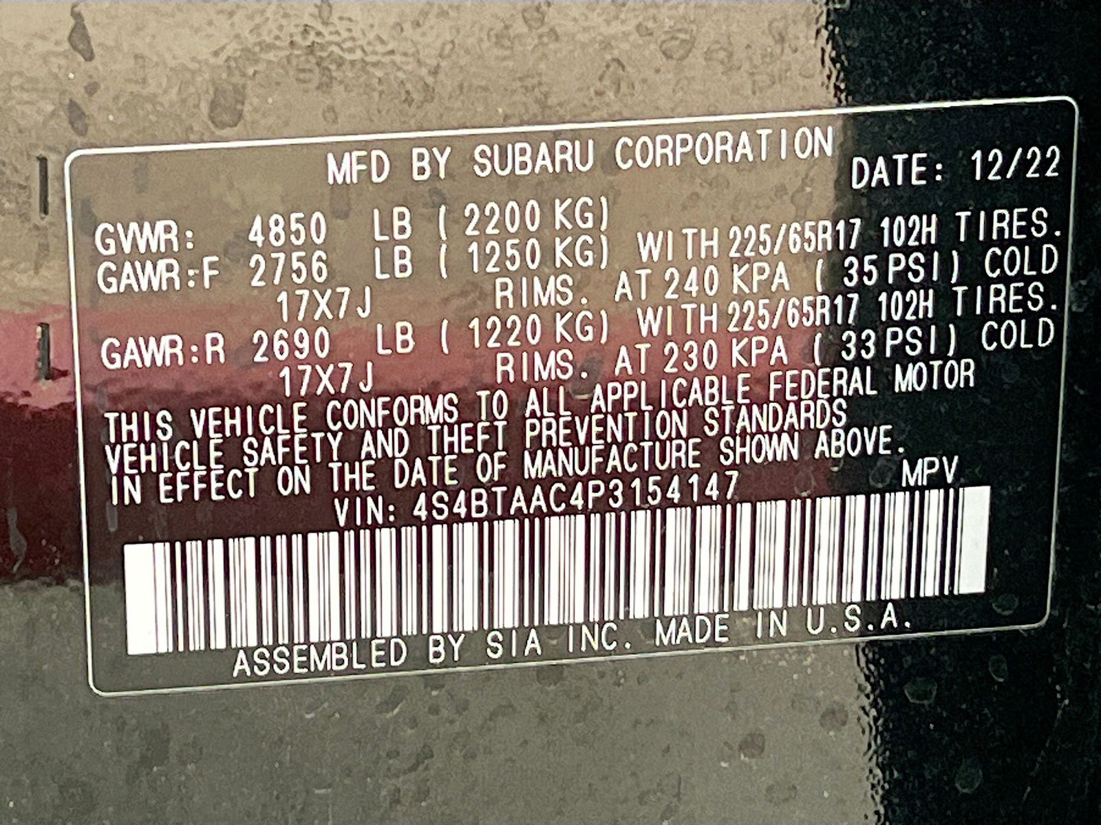 Used 2023 Black Subaru 2.5i image 29