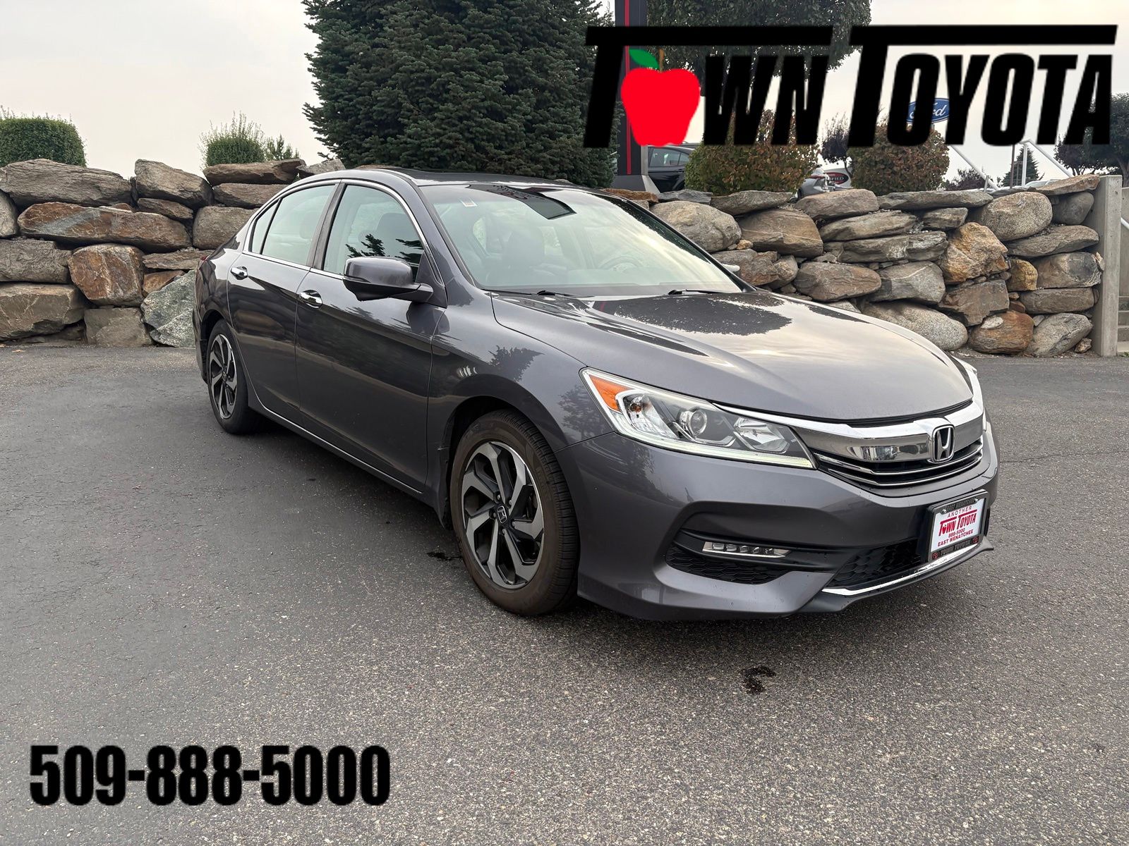 Gray 2017 Honda Accord Sedan Front-Wheel Drive Continuously Variable Transmission
