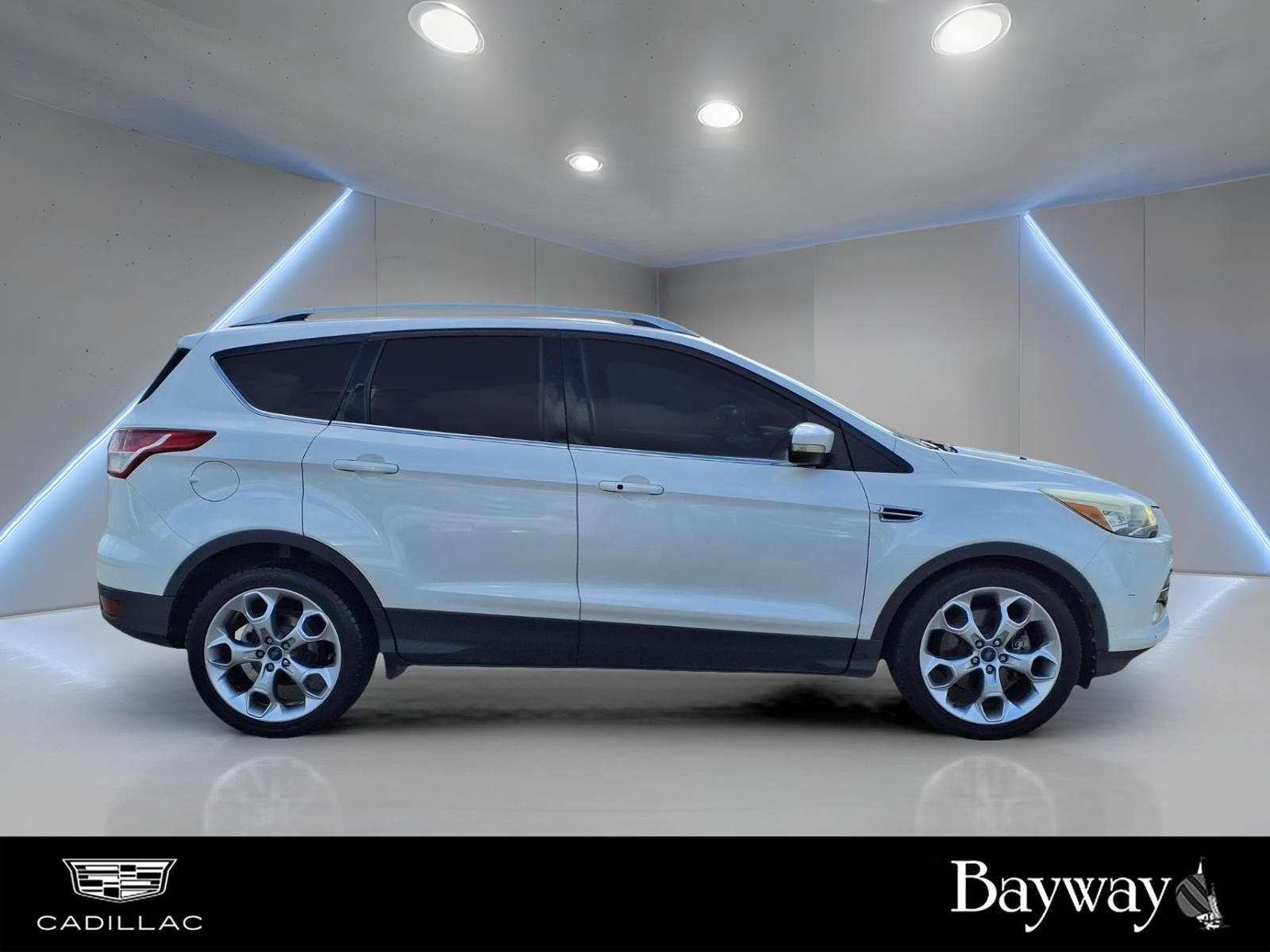 2015 Ford Escape Titanium White at Central Houston Nissan