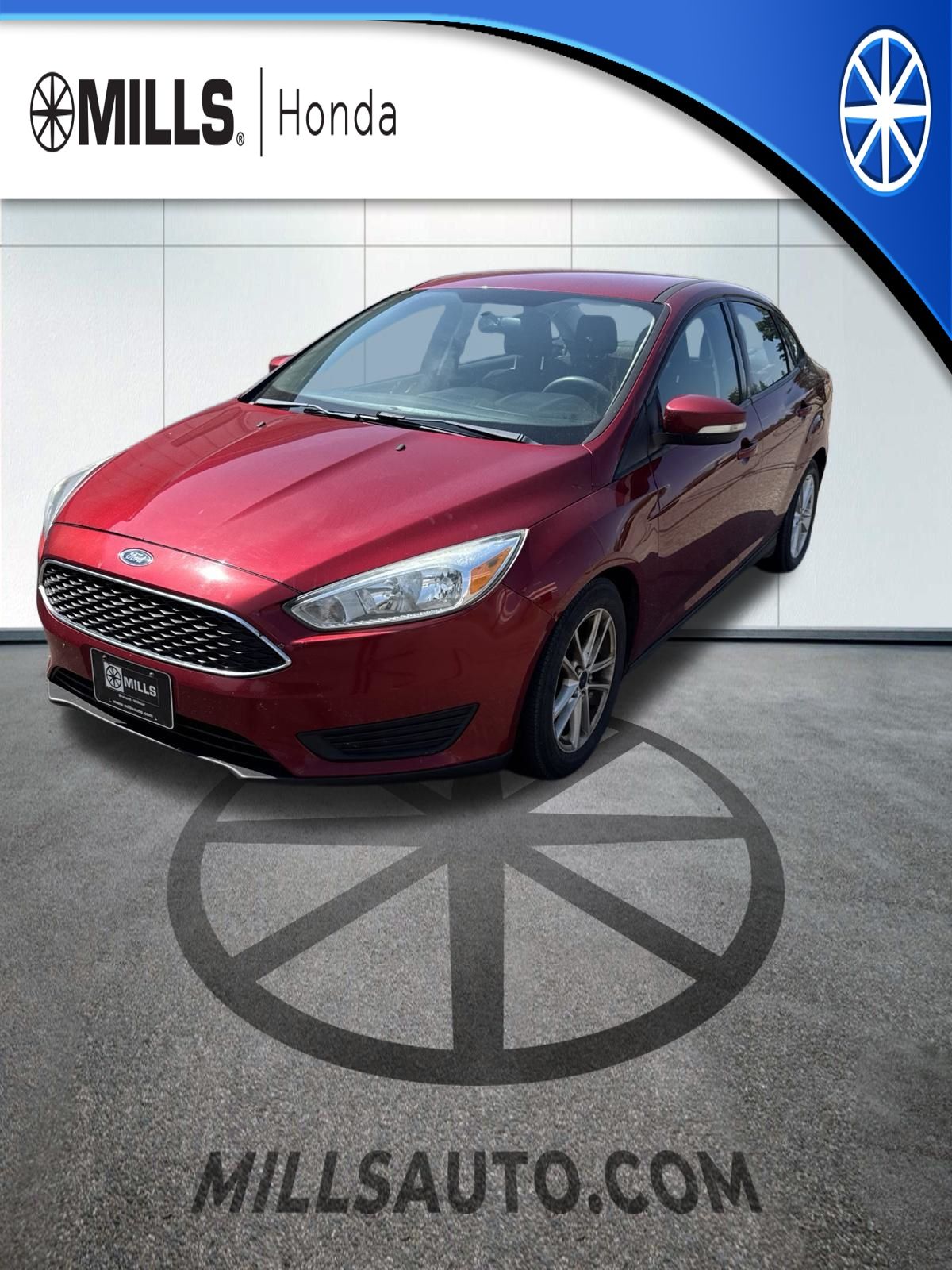 Ruby Red Metallic 2016 Ford Focus Sedan Front-Wheel Drive Automatic