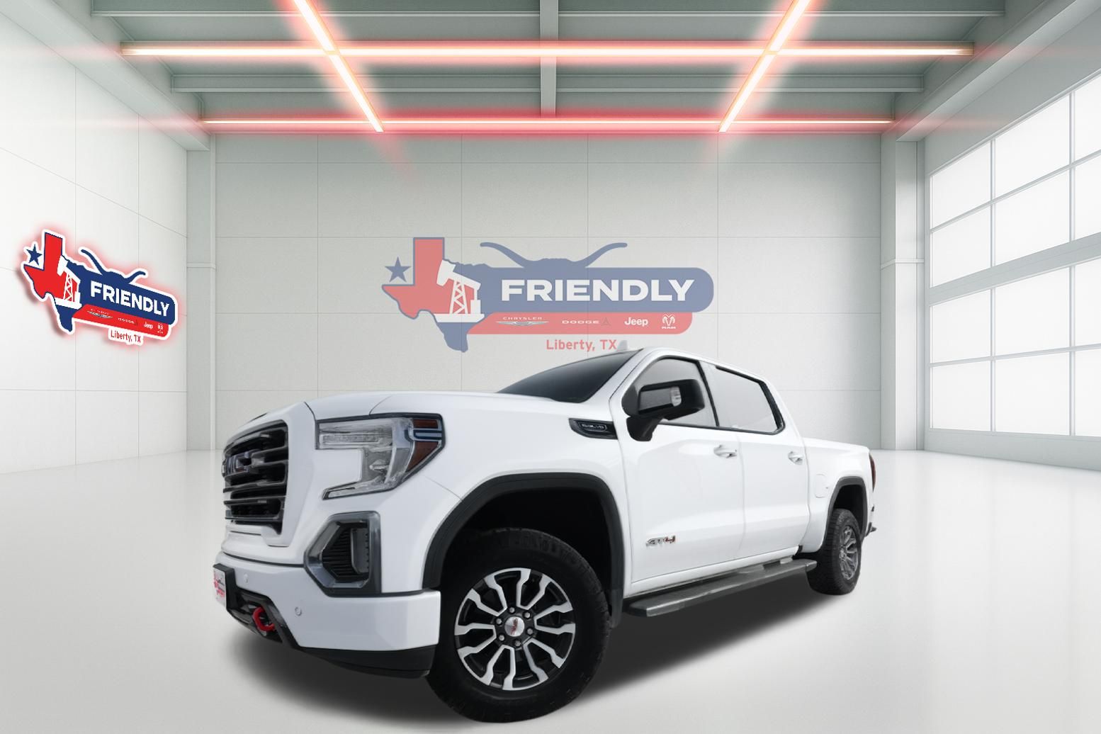 Summit White 2020 GMC Sierra 1500 AT4 Crew Cab 4WD Pickup Truck Four-Wheel Drive Automatic