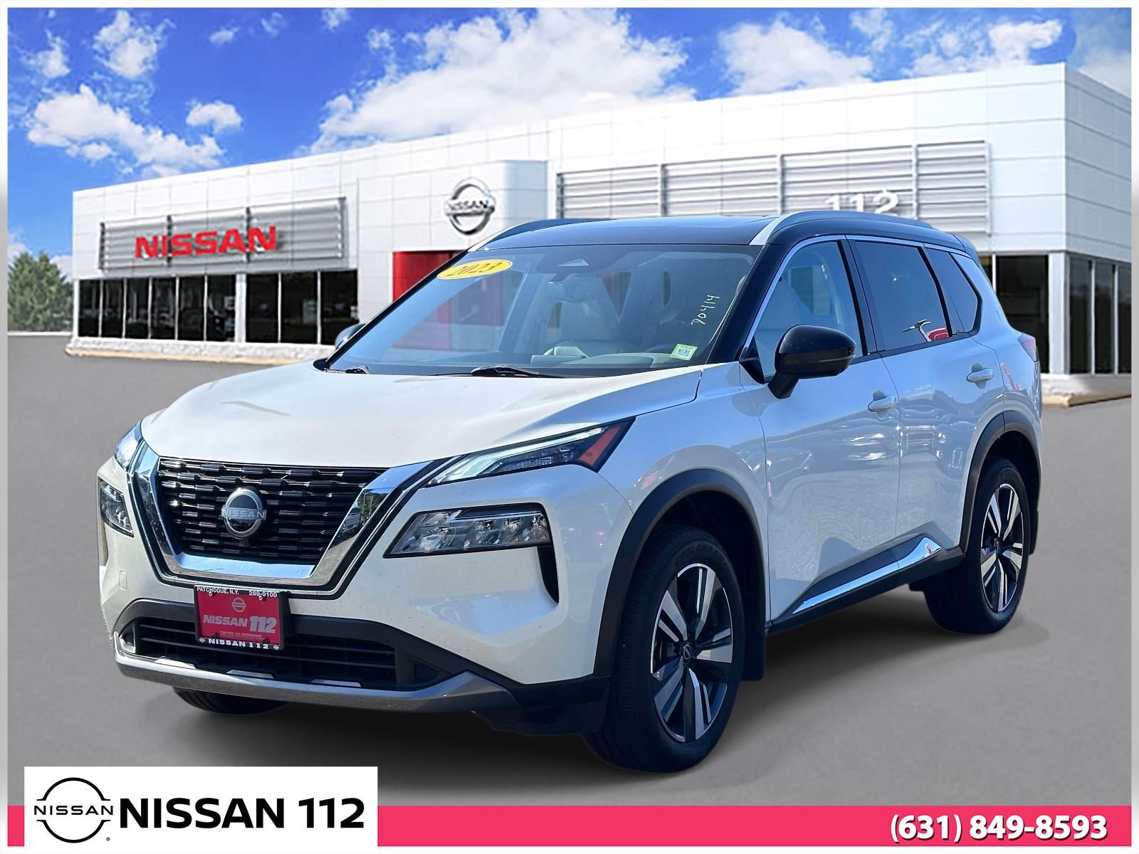 Pearl White 2023 Nissan Rogue SUV / Crossover All-Wheel Drive Continuously Variable Transmission