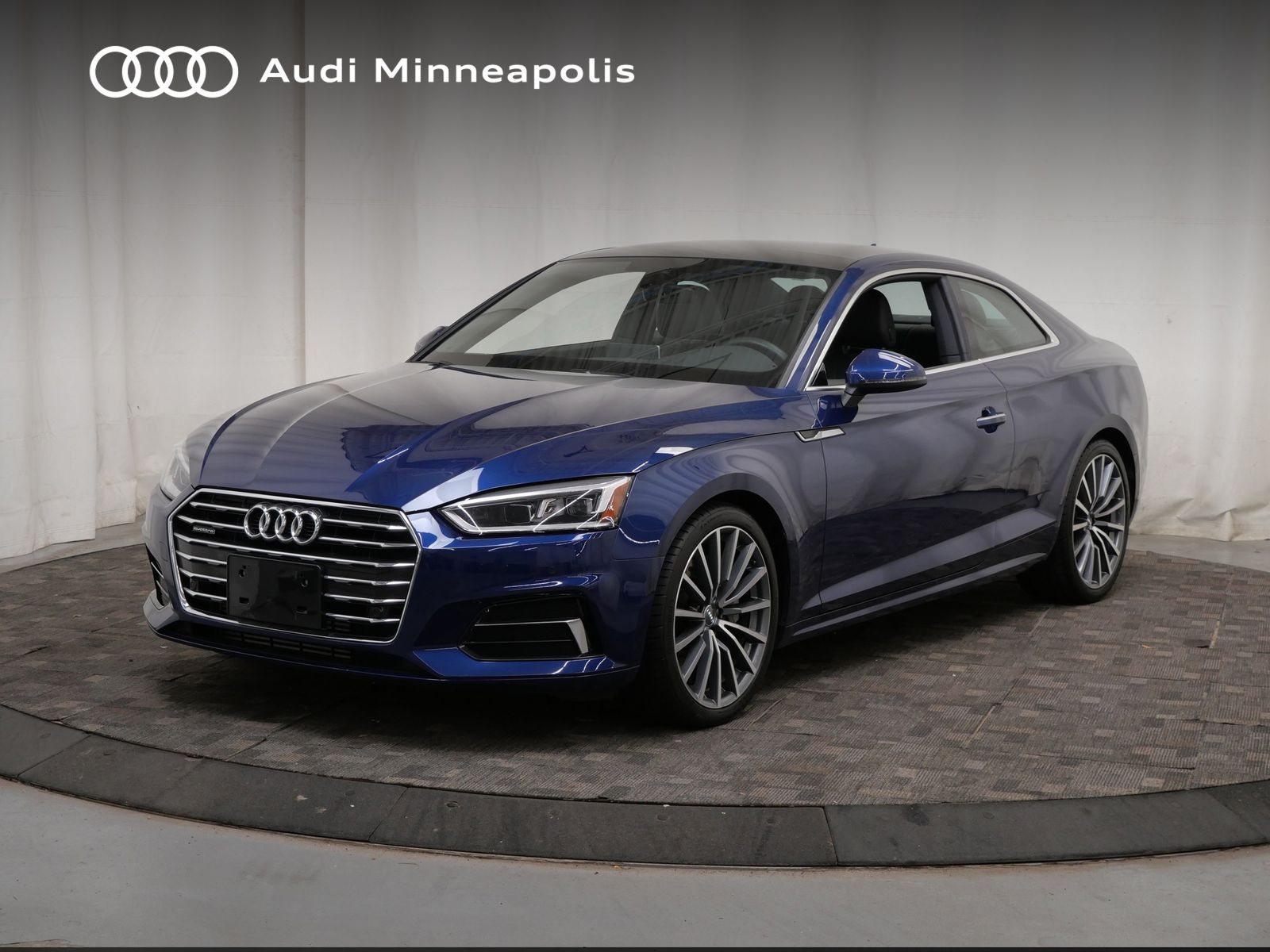 Scuba Blue Metallic 2018 Audi A5 Coupe All-Wheel Drive 7-Speed Automatic