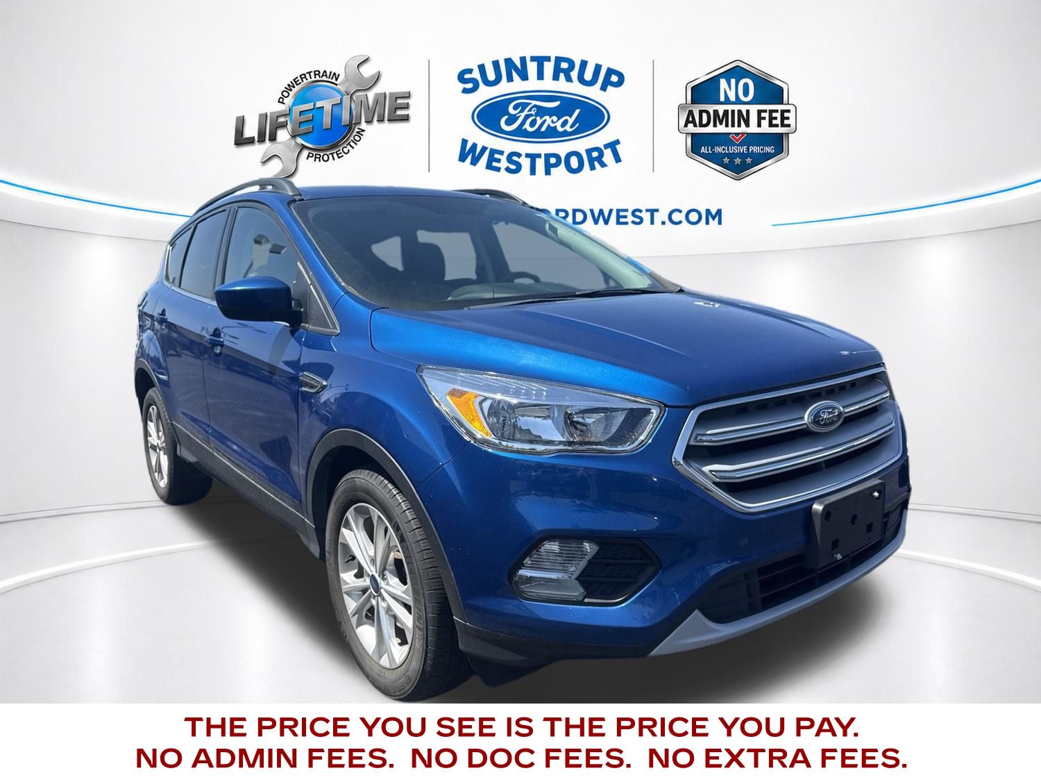 Lightning Blue Metallic 2018 Ford Escape SE FWD SUV / Crossover Front-Wheel Drive 6-Speed Automatic