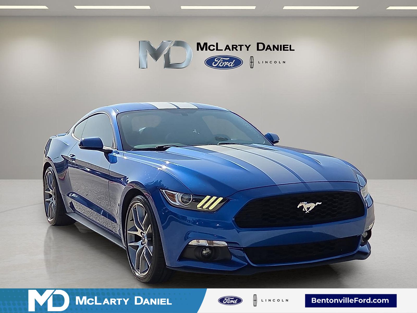 Lightning Blue Metallic 2017 Ford Mustang Coupe Rear-Wheel Drive 6-Speed Automatic
