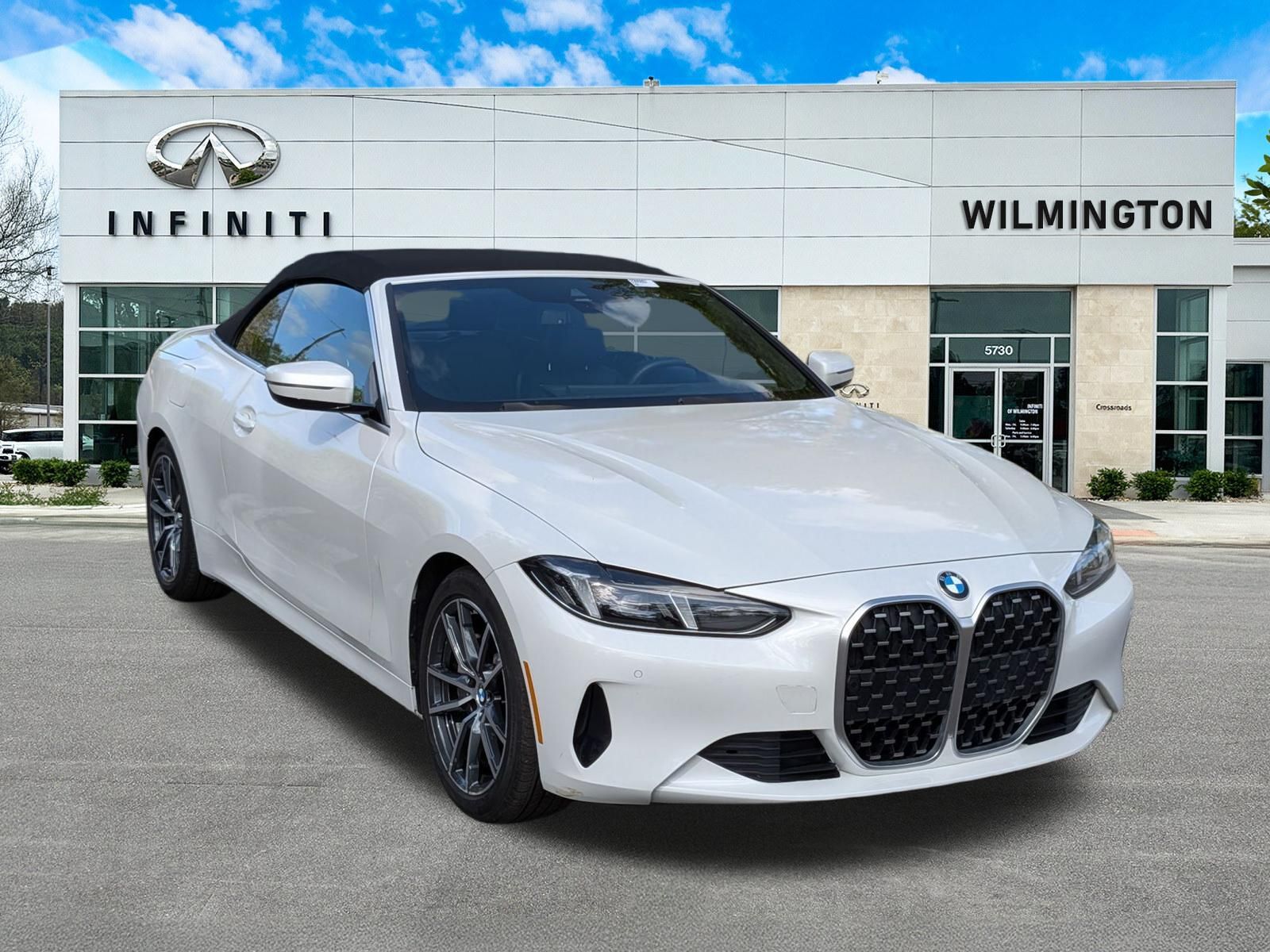 White Metallic 2025 BMW 4 Series 430i Convertible RWD Convertible Rear-Wheel Drive 8-Speed Automatic