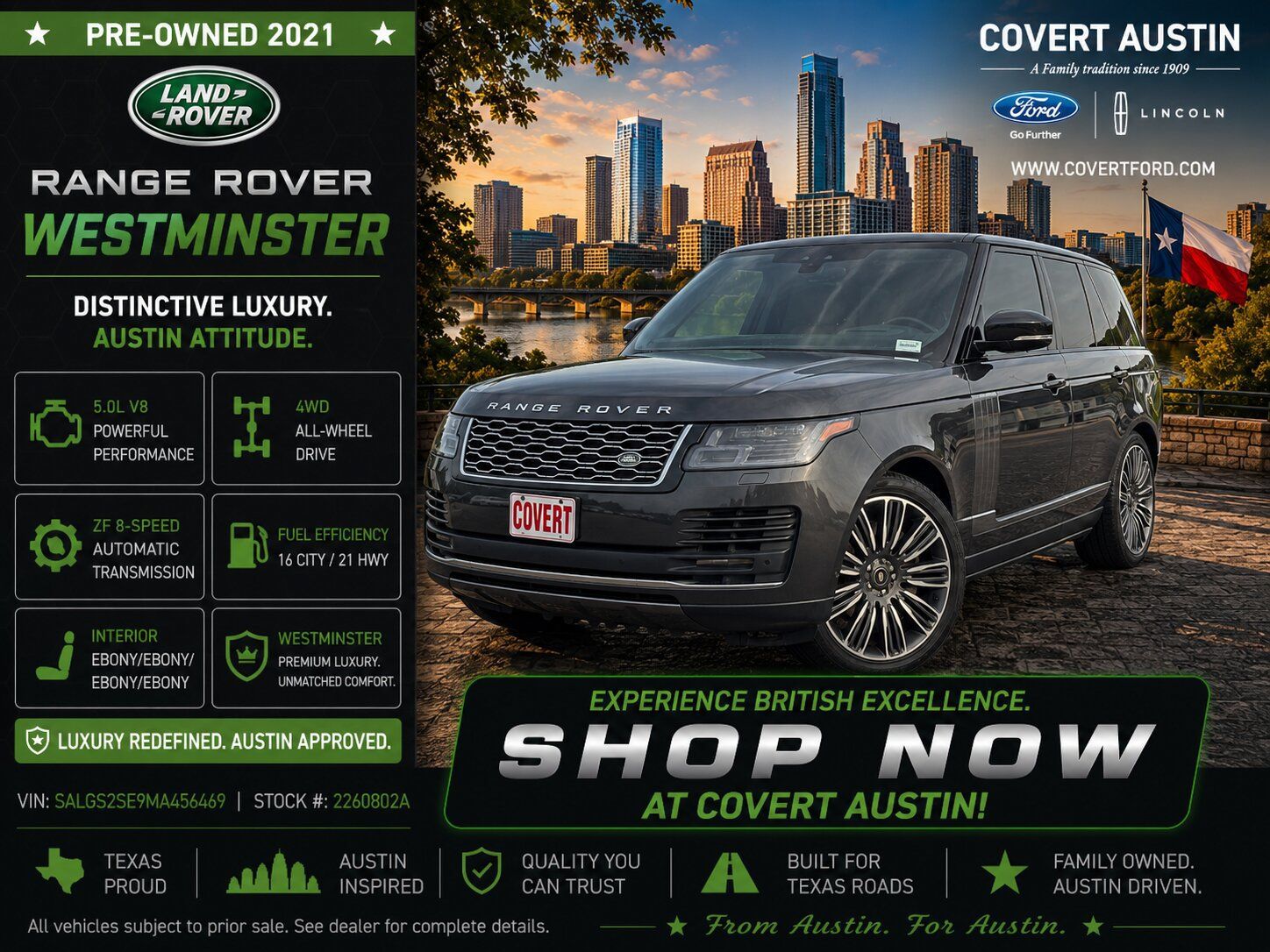 Windward Gray 2021 Land Rover Range Rover SUV / Crossover All-Wheel Drive 8-Speed Automatic