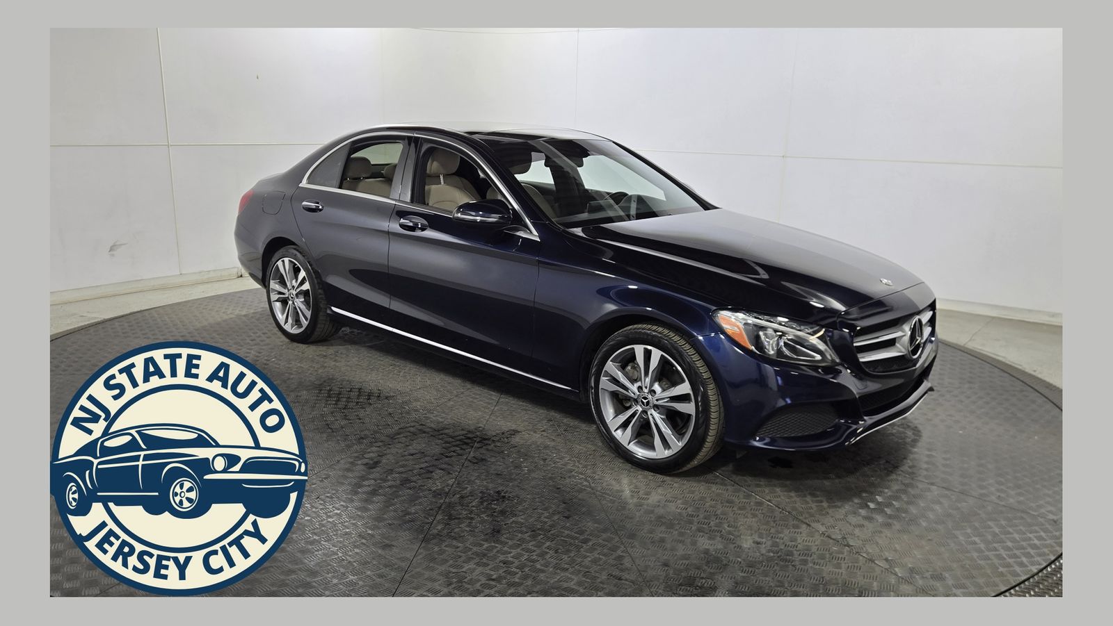 Blue 2018 Mercedes-Benz C-Class Sedan All-Wheel Drive 9-Speed Automatic